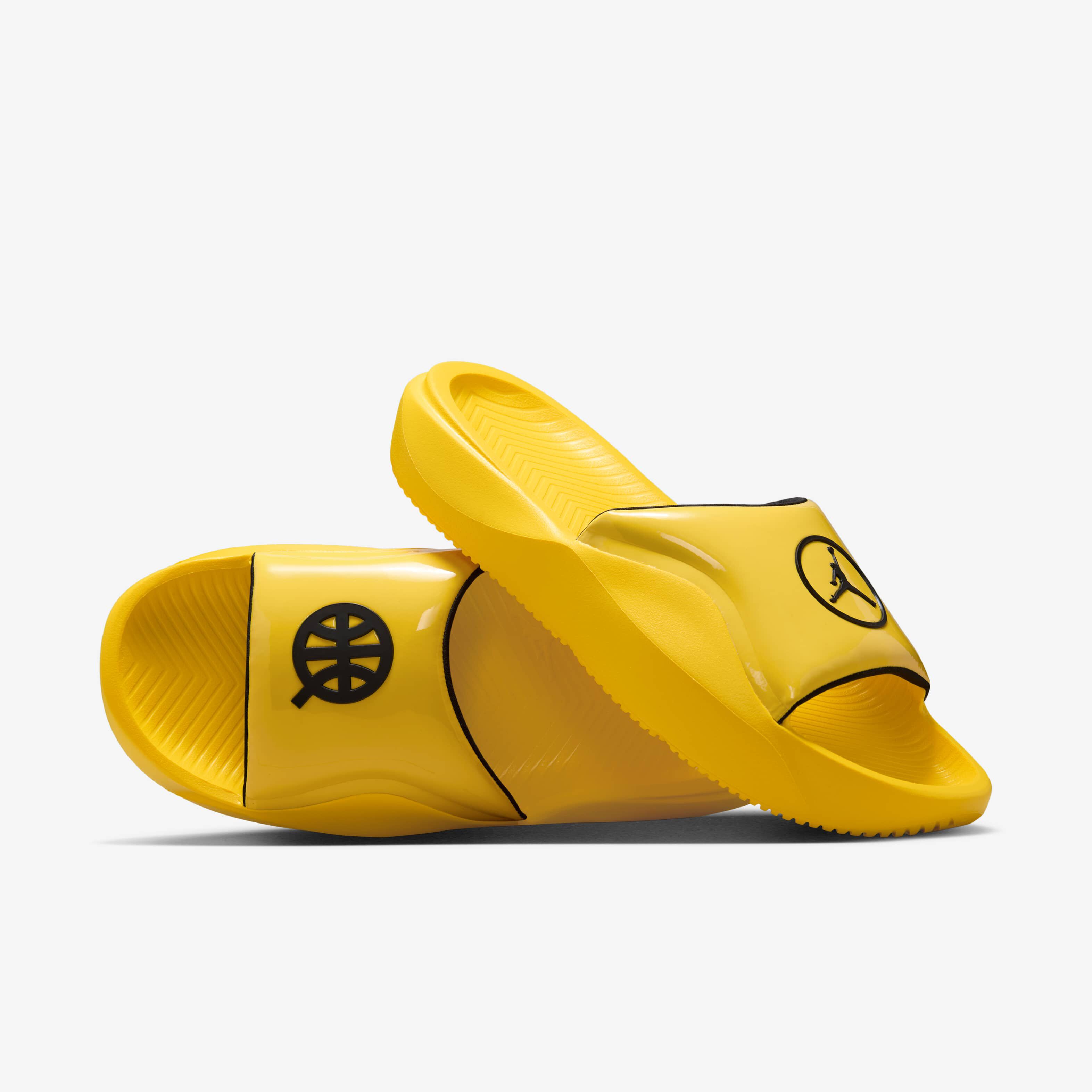 nike slippers yellow