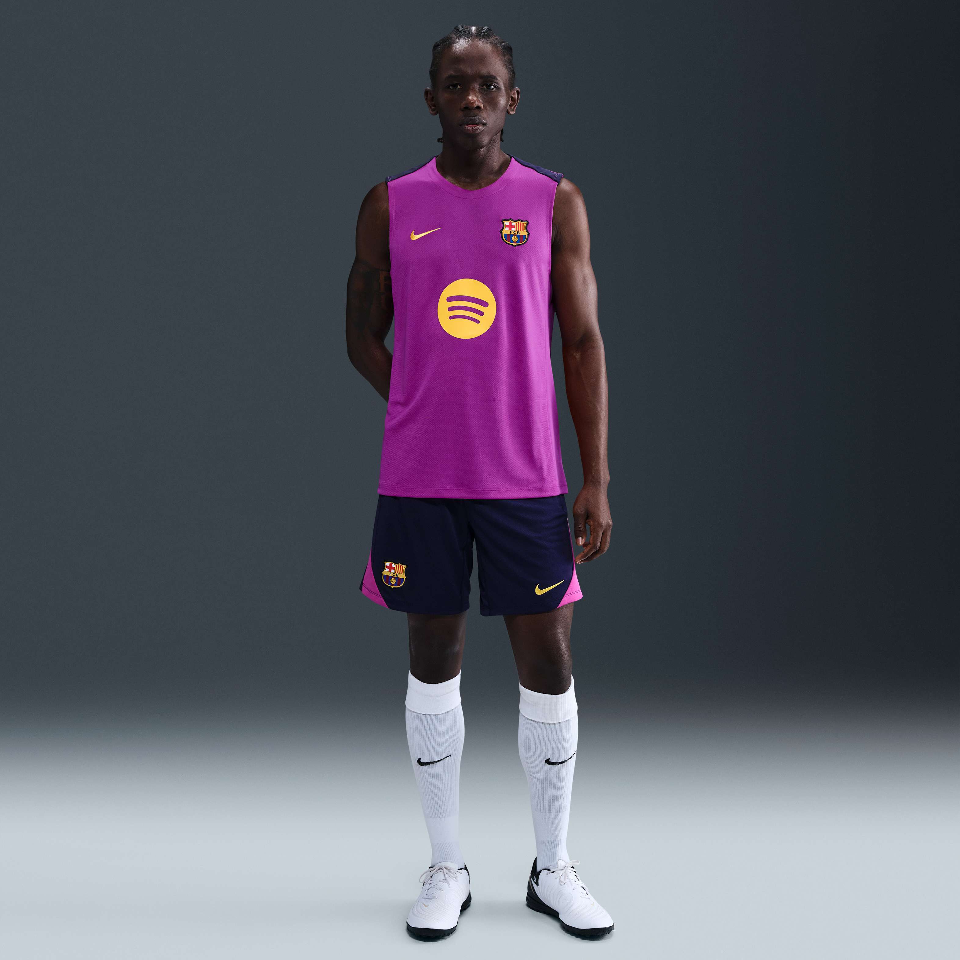 Nike FC Barcelona ピステ M 紫 Nike FC Barcelona 2018/19 Dry Squad Drilll Top - Purple