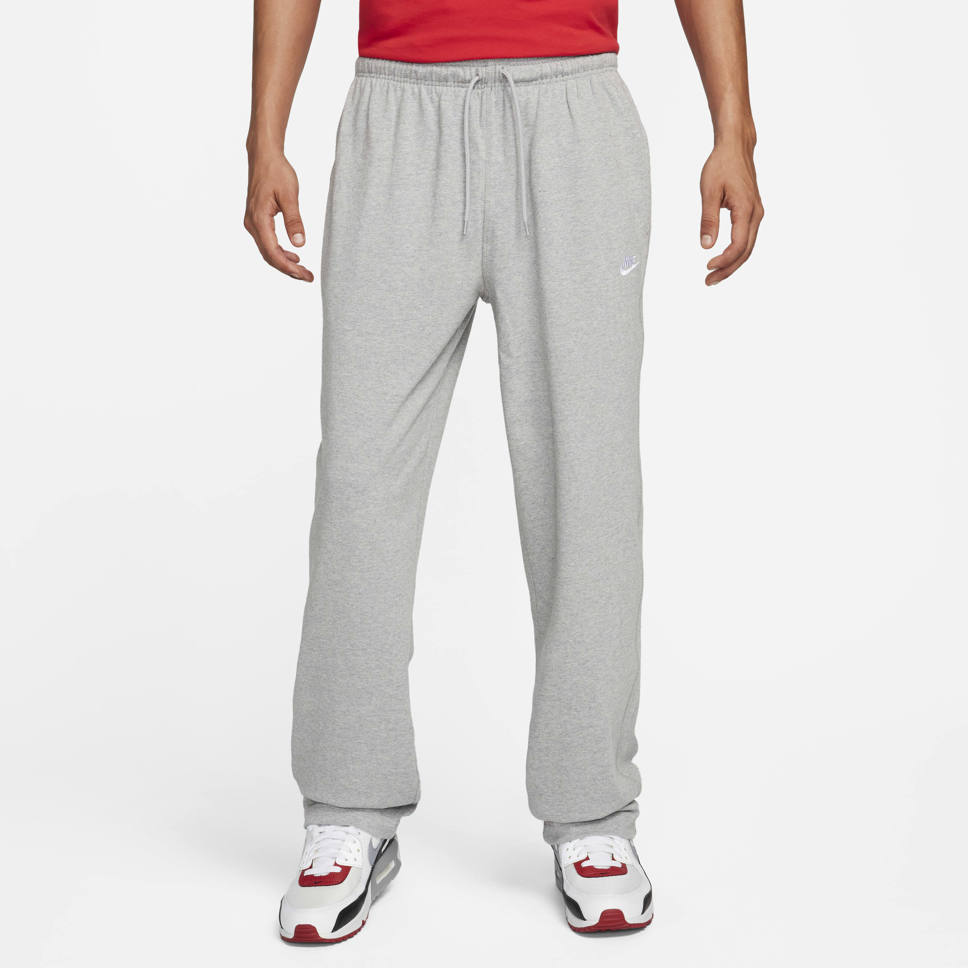 Nike open bottom sweatpants shop