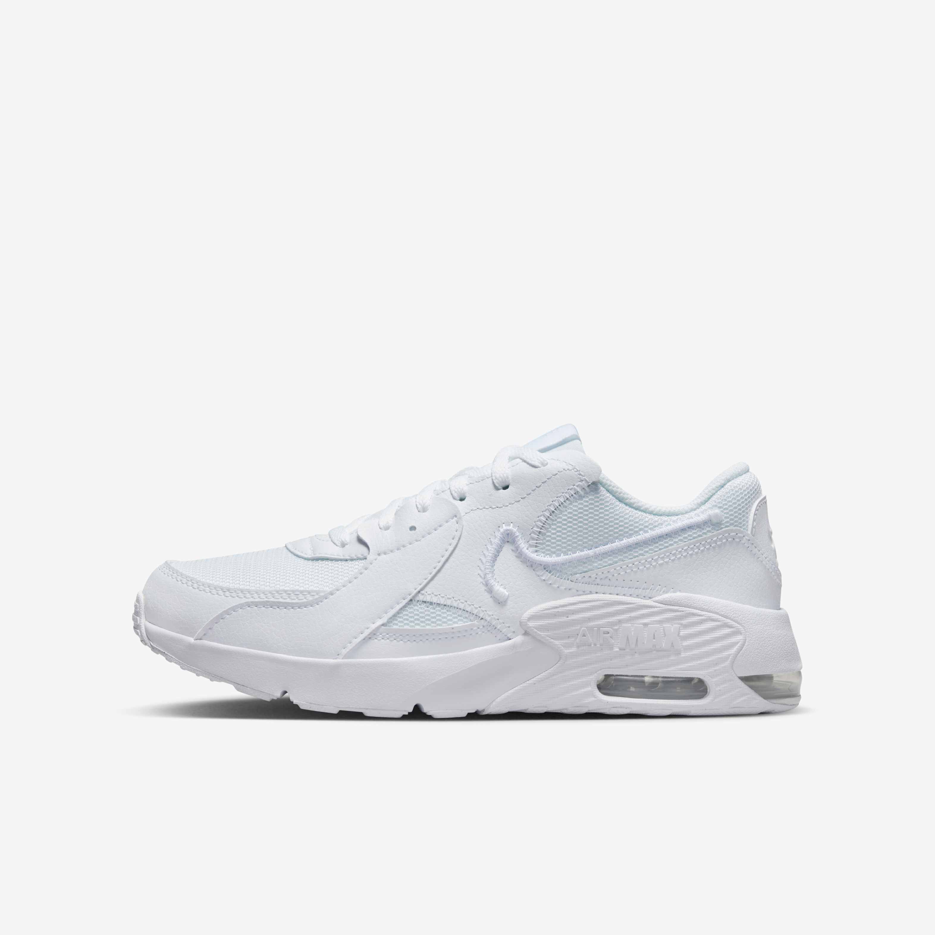 Buy Nike Air Max Excee Older Kids' Shoes - White/White/White