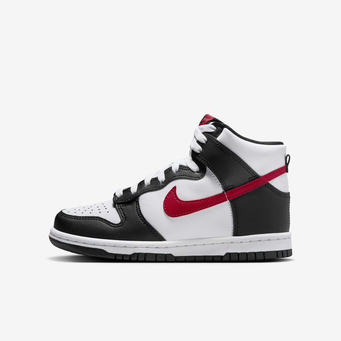 Buy Nike Dunk High Older Kids' Shoes White/Black/Gym Red Nike