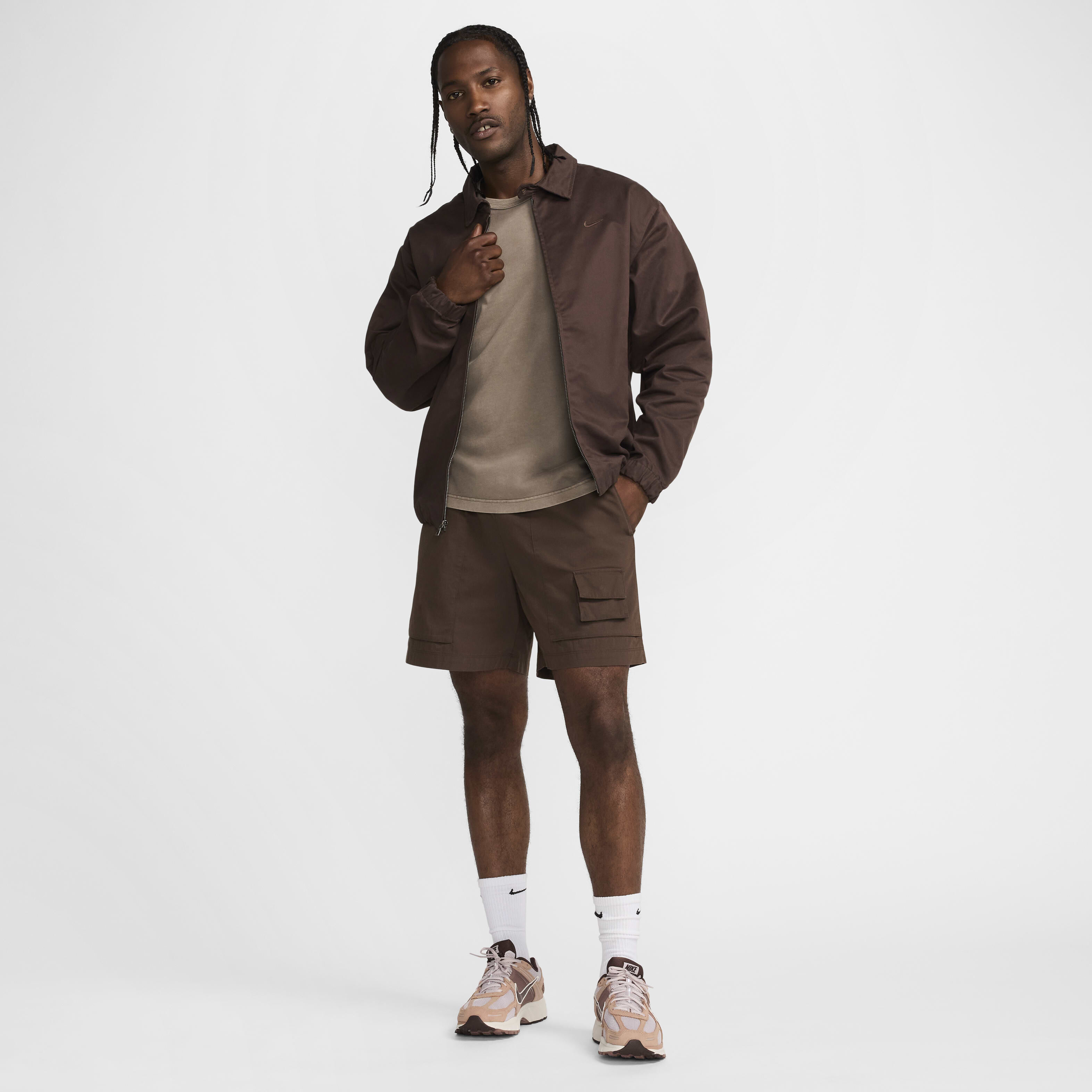 Nike brown jacket new arrivals