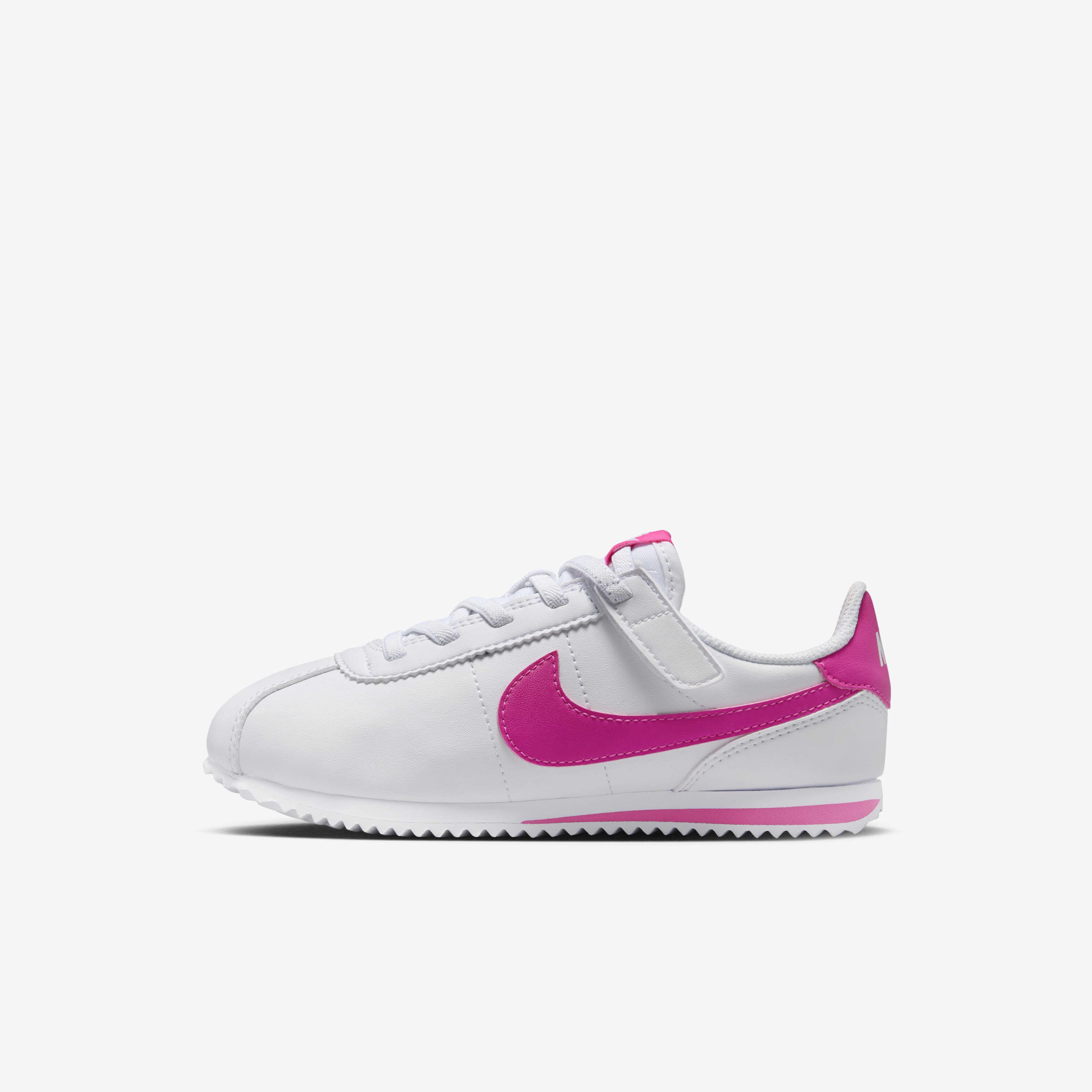 Buy Nike Cortez EasyOn Younger Kids Shoes White Laser Fuchsia Nike Kuwait Official
