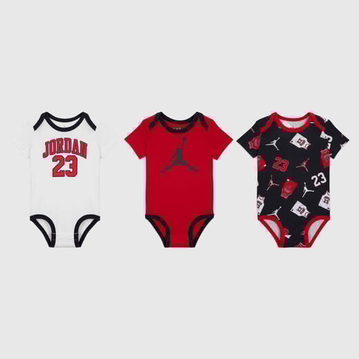 Bodysuits-JRDN, Jordan, Baby (3-6M) 23 Jersey 3-Pack Bodysuits