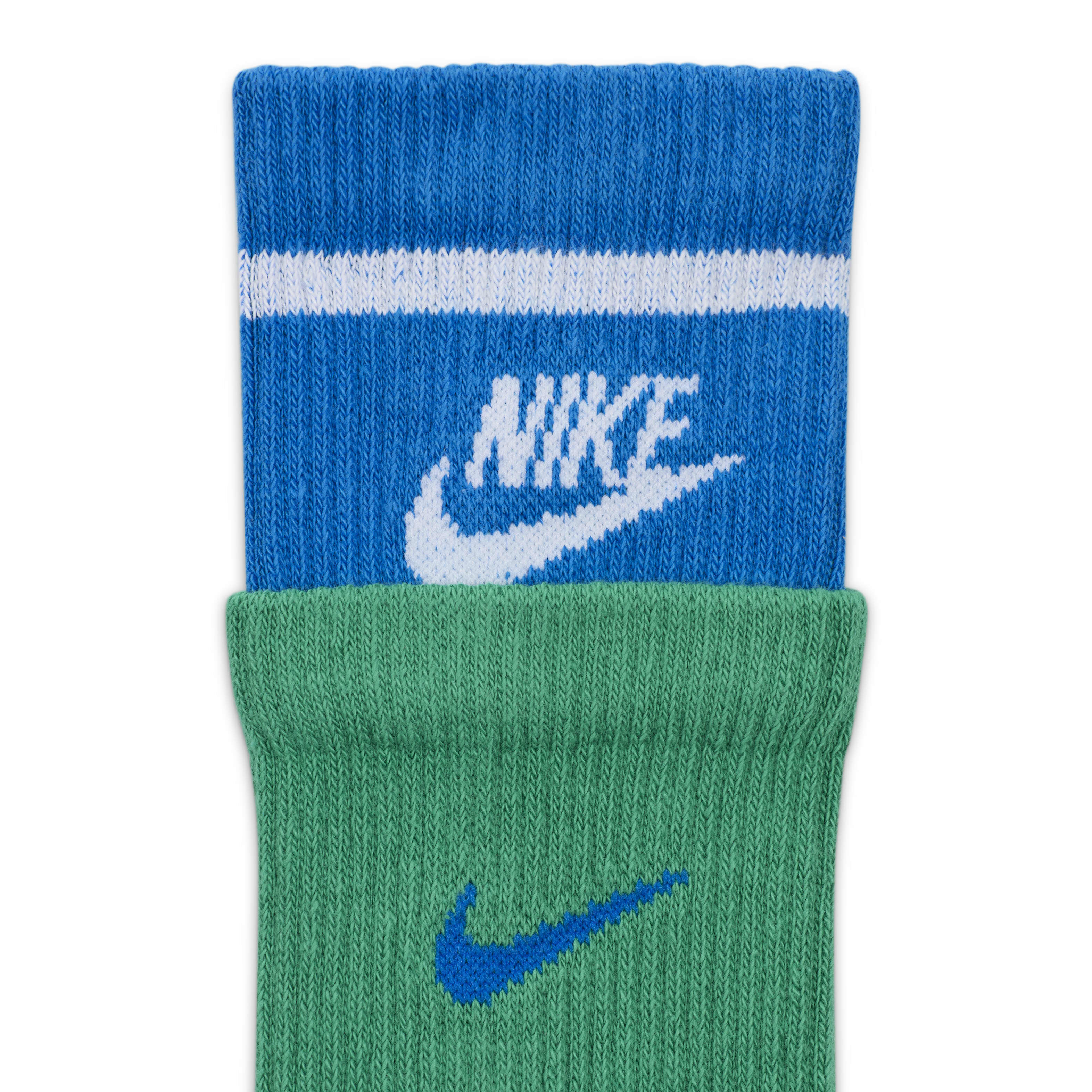 White and green nike socks 2025