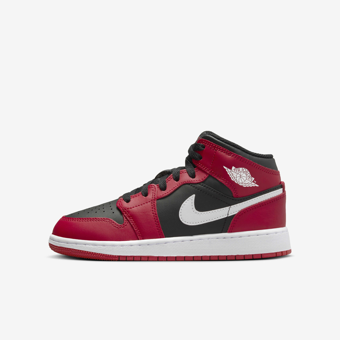 Buy Air Jordan Mid Older Kids' Shoes Black/Gym Red/White