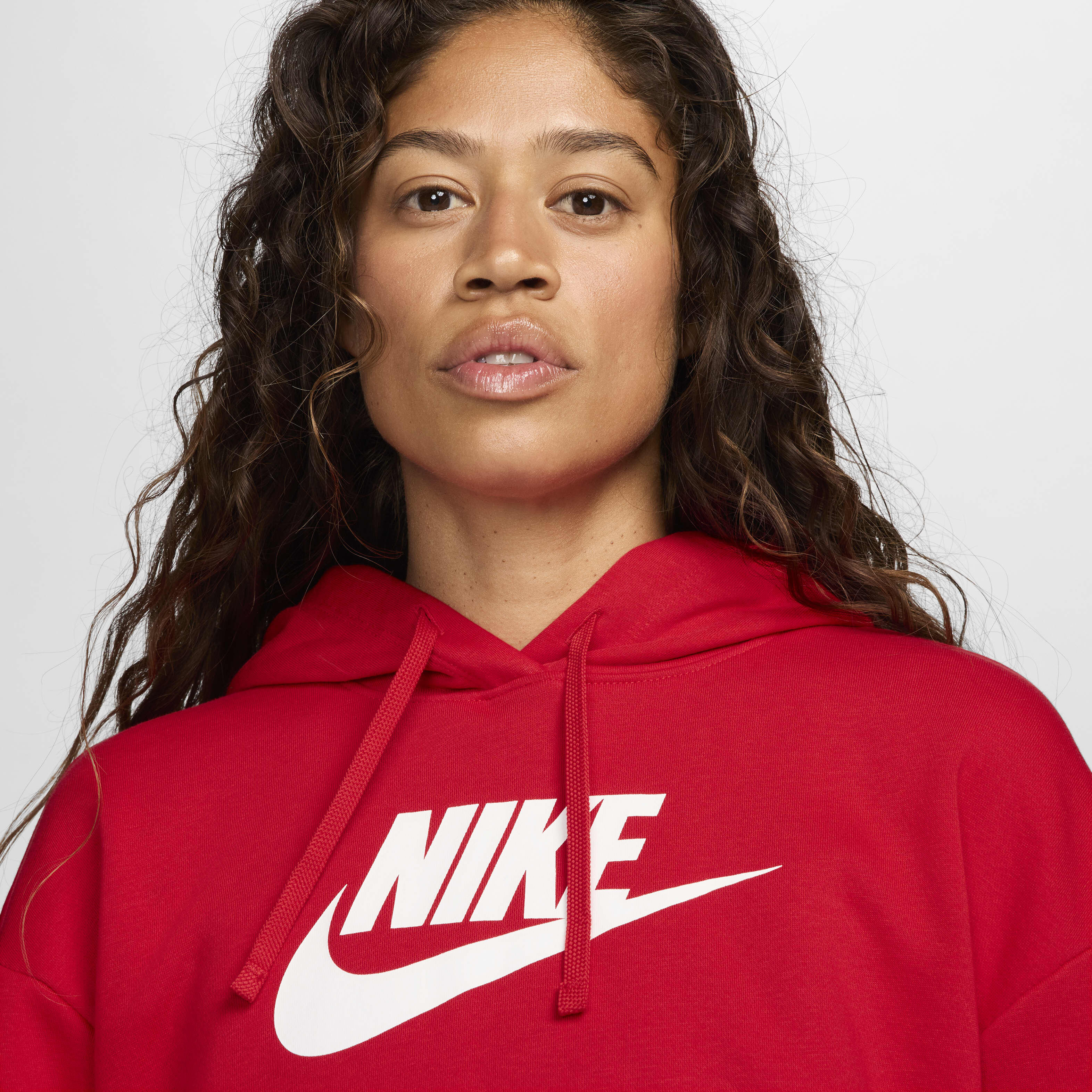 red nike hoodie for women