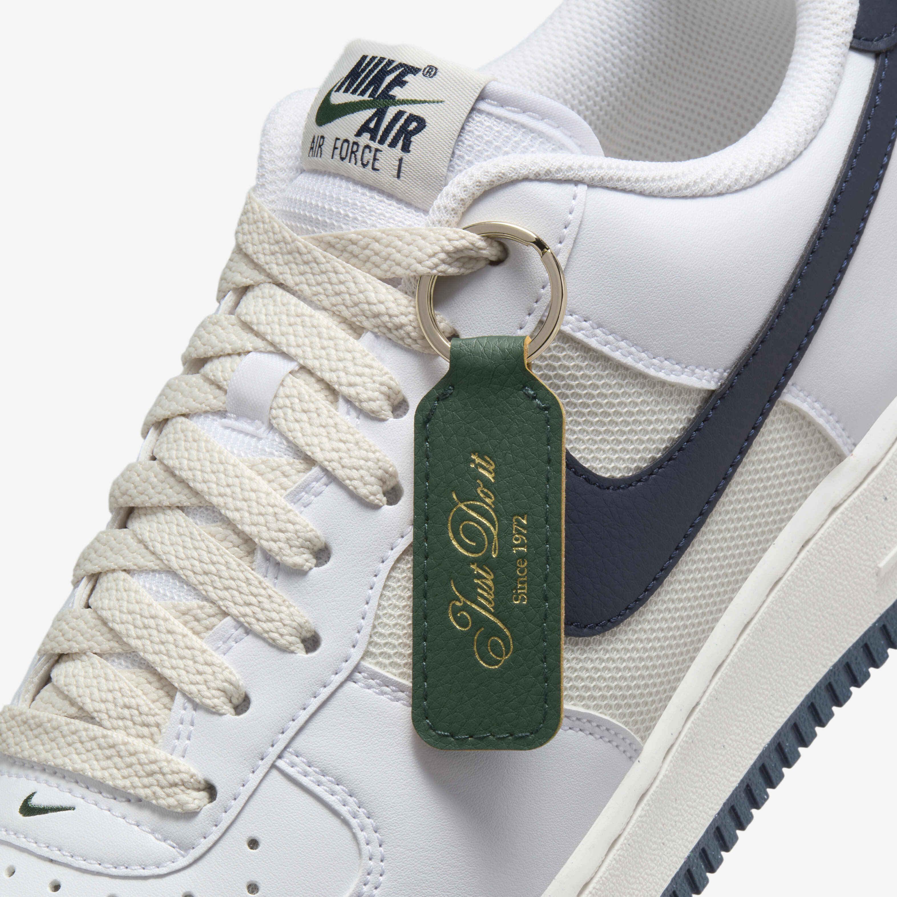 Nike air force 1 7 3 white green top
