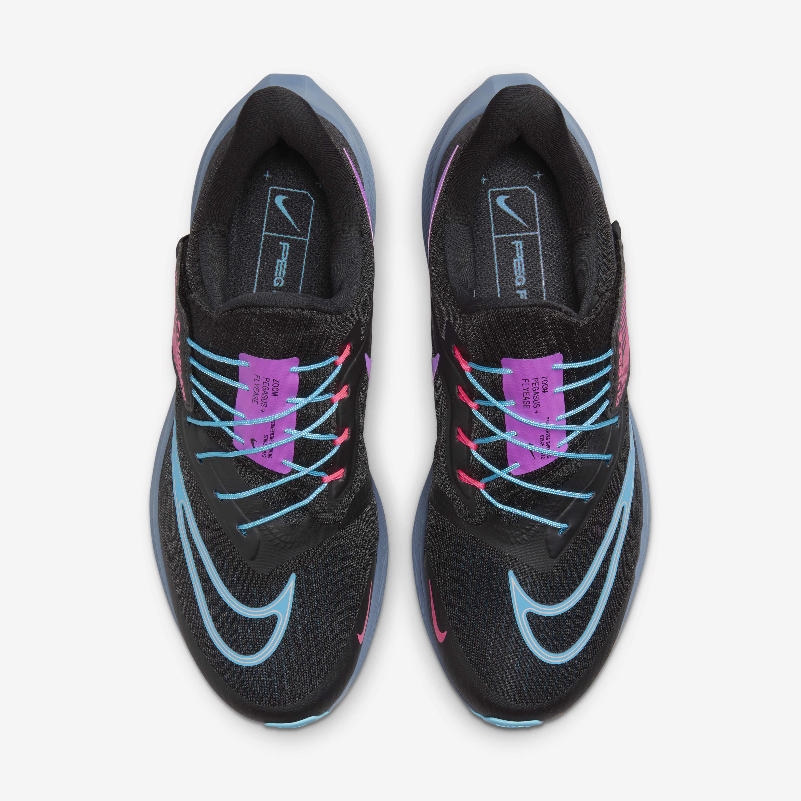Buy Nike Pegasus FlyEase SE Women s Easy On Off Road Running Shoes Black Green Abyss Ashen Slate Baltic Blue Nike Kuwait Official