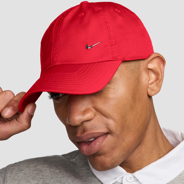 Buy Nike Dri-FIT Club Unstructured Metal Swoosh Cap University