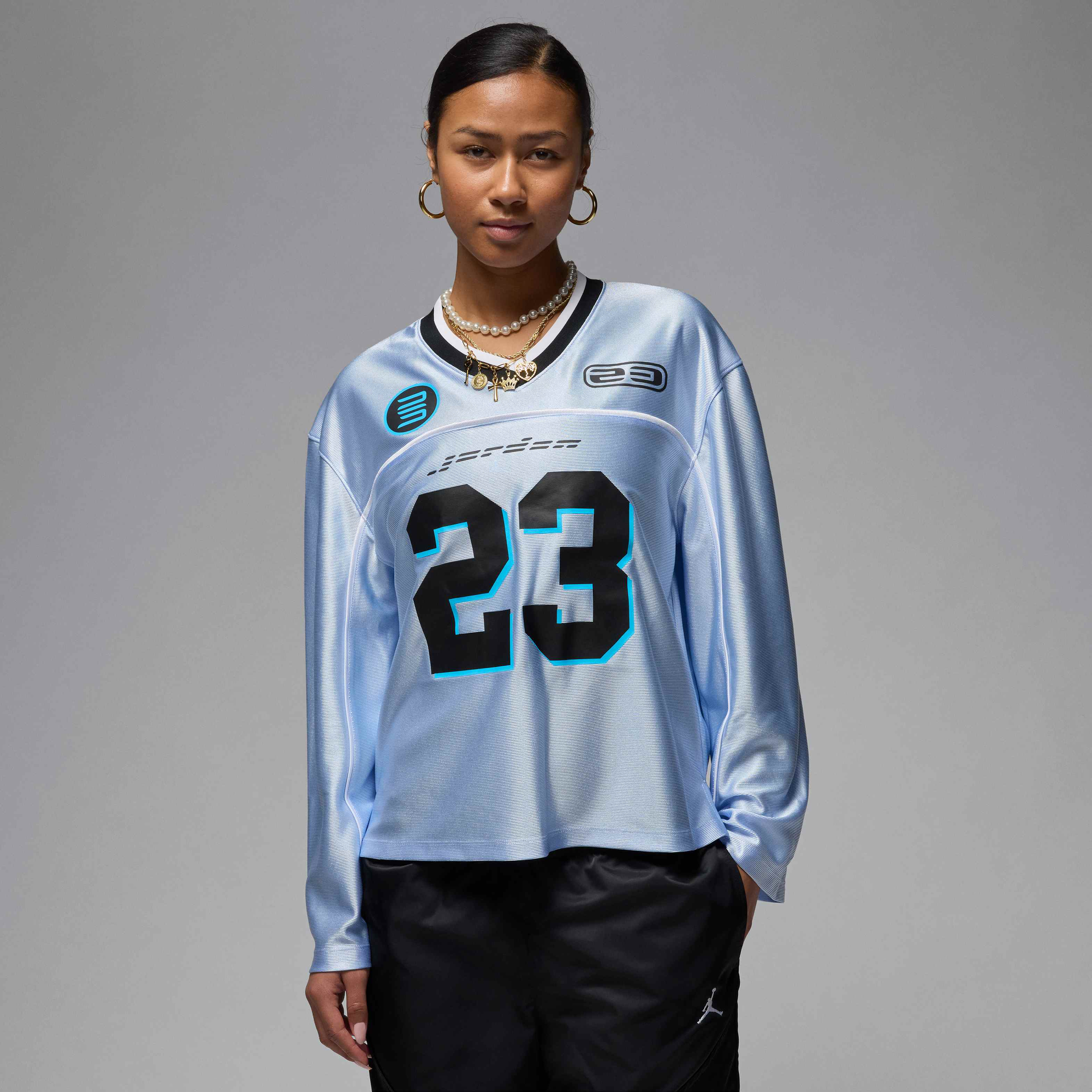 ウェア 2002 y2k nike jordan uniform top blue M VTG 00s Nike Team NBA Jordan #23 Wizards Basketball Jersey