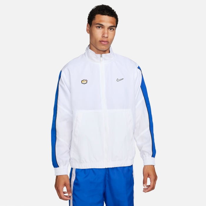 Buy Nike Sportswear Men's Woven Tracksuit Jacket White/Game