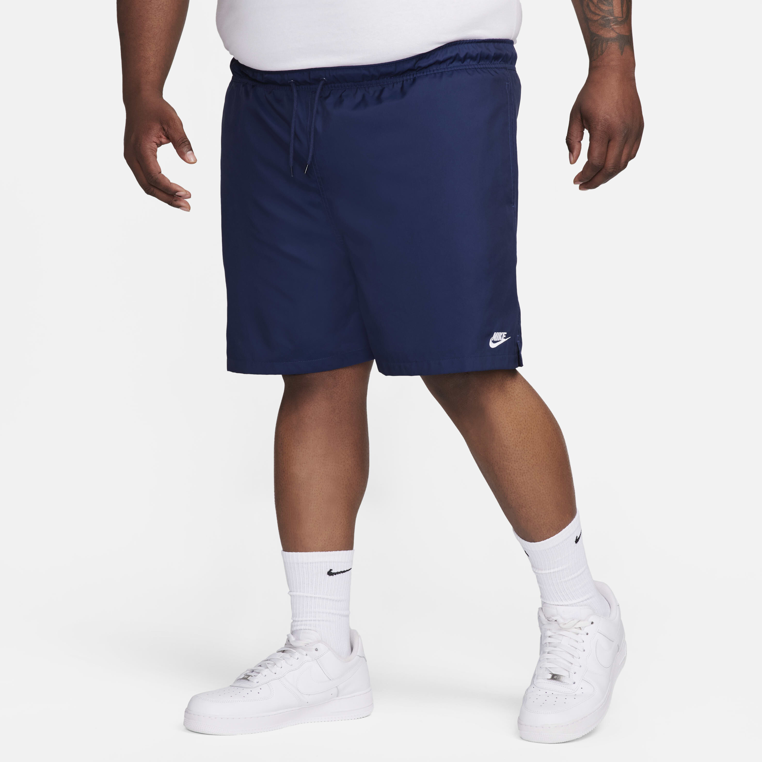 Buy Nike Club Men's Woven Flow Shorts - Midnight Navy/White @ Nike