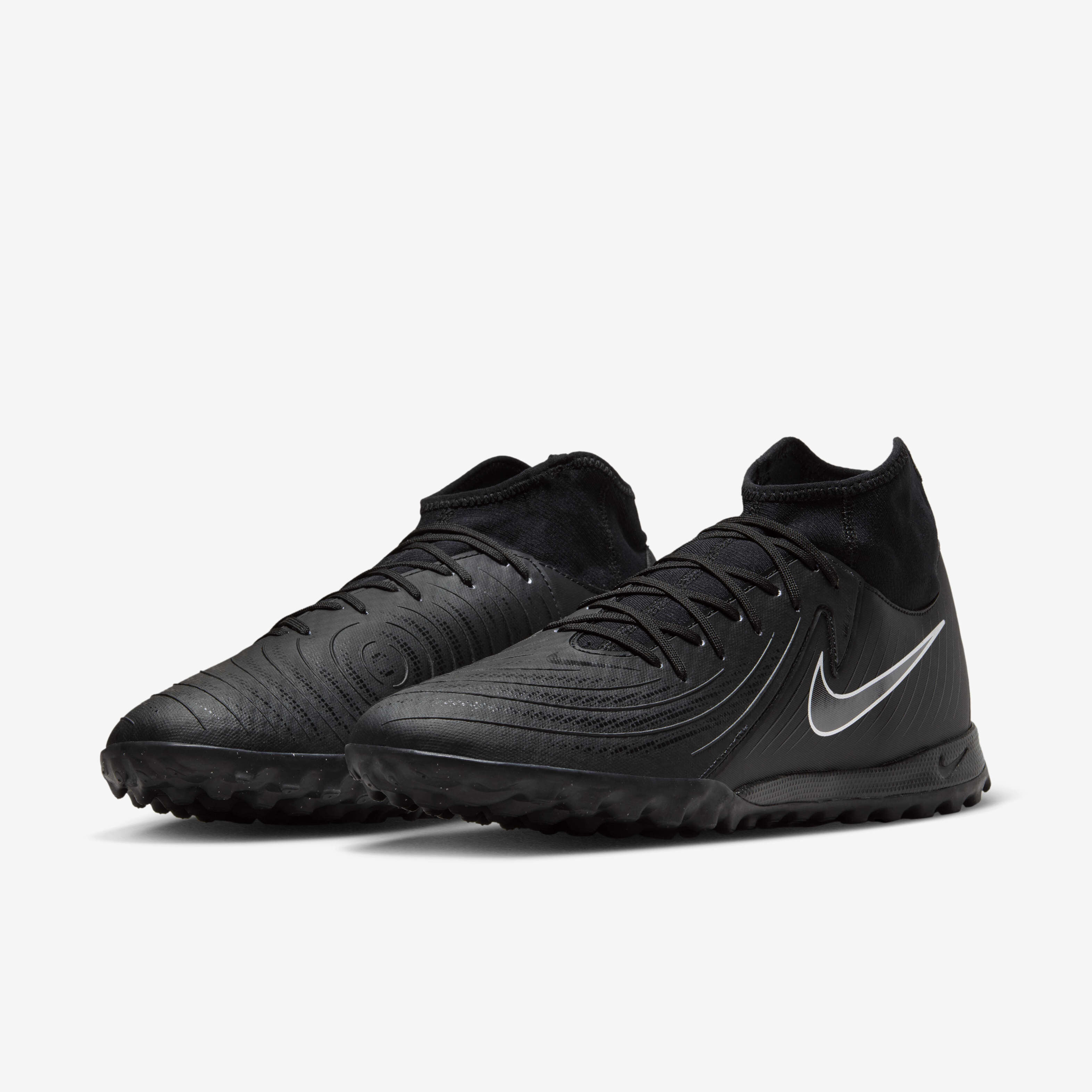 Buy Nike Phantom Luna 2 Academy TF High Top Football Shoes Black Black Nike Kuwait Official