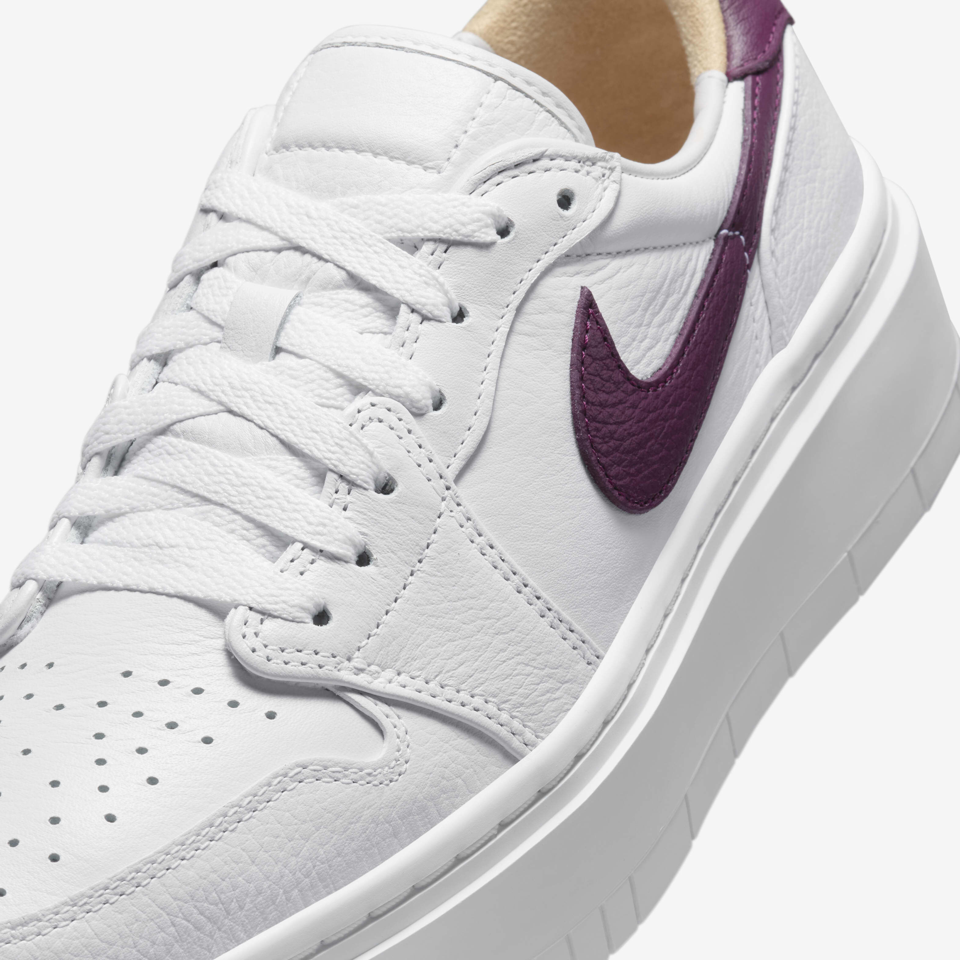 スニーカー Nike Air Jordan 1 Elevate Low Women's Shoes DH7004-162 Nike Women's Air Jordan 1 Elevate Low 'White/Bordeaux