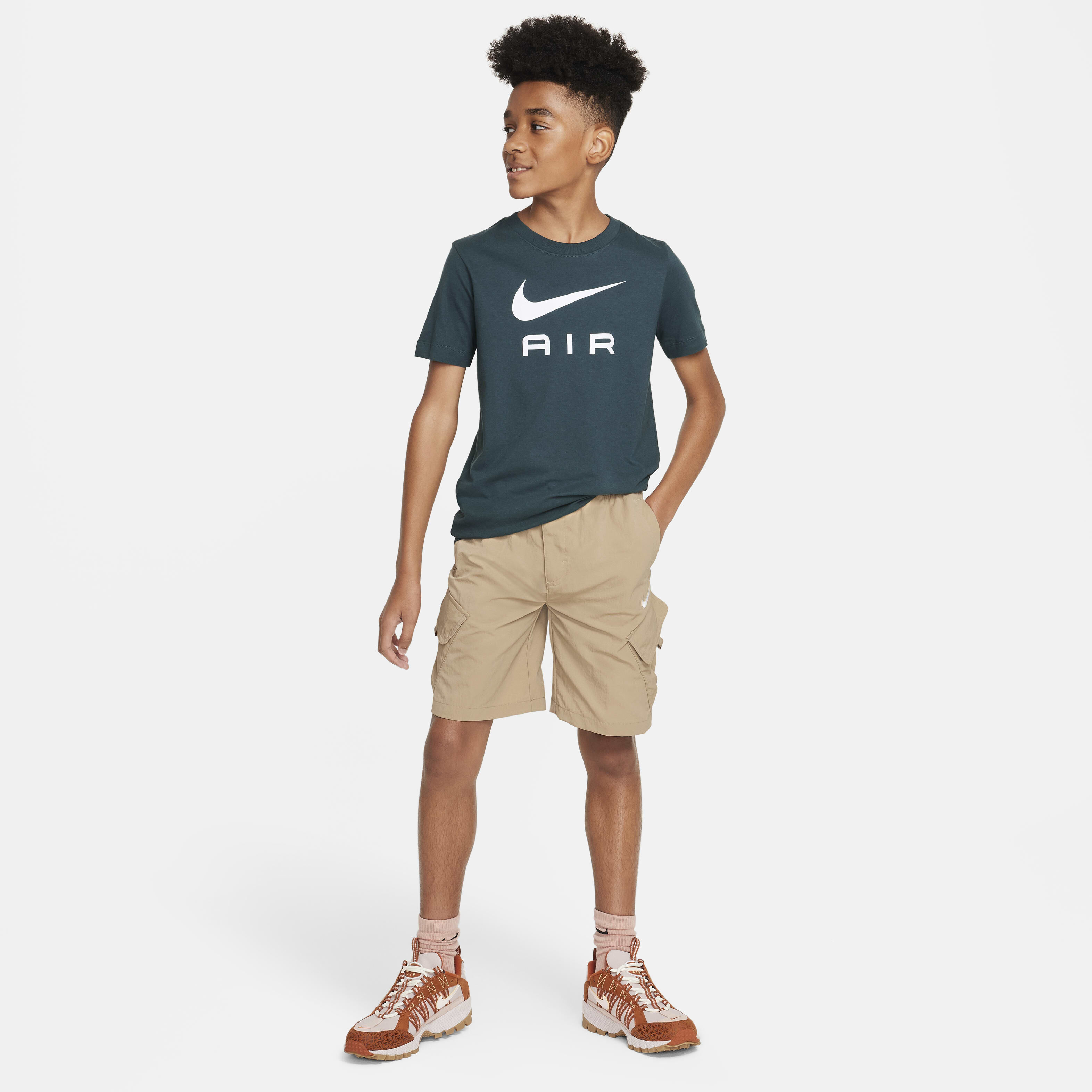 Buy Nike Outdoor Play Older Kids Woven Cargo Shorts Khaki Nike Kuwait Official