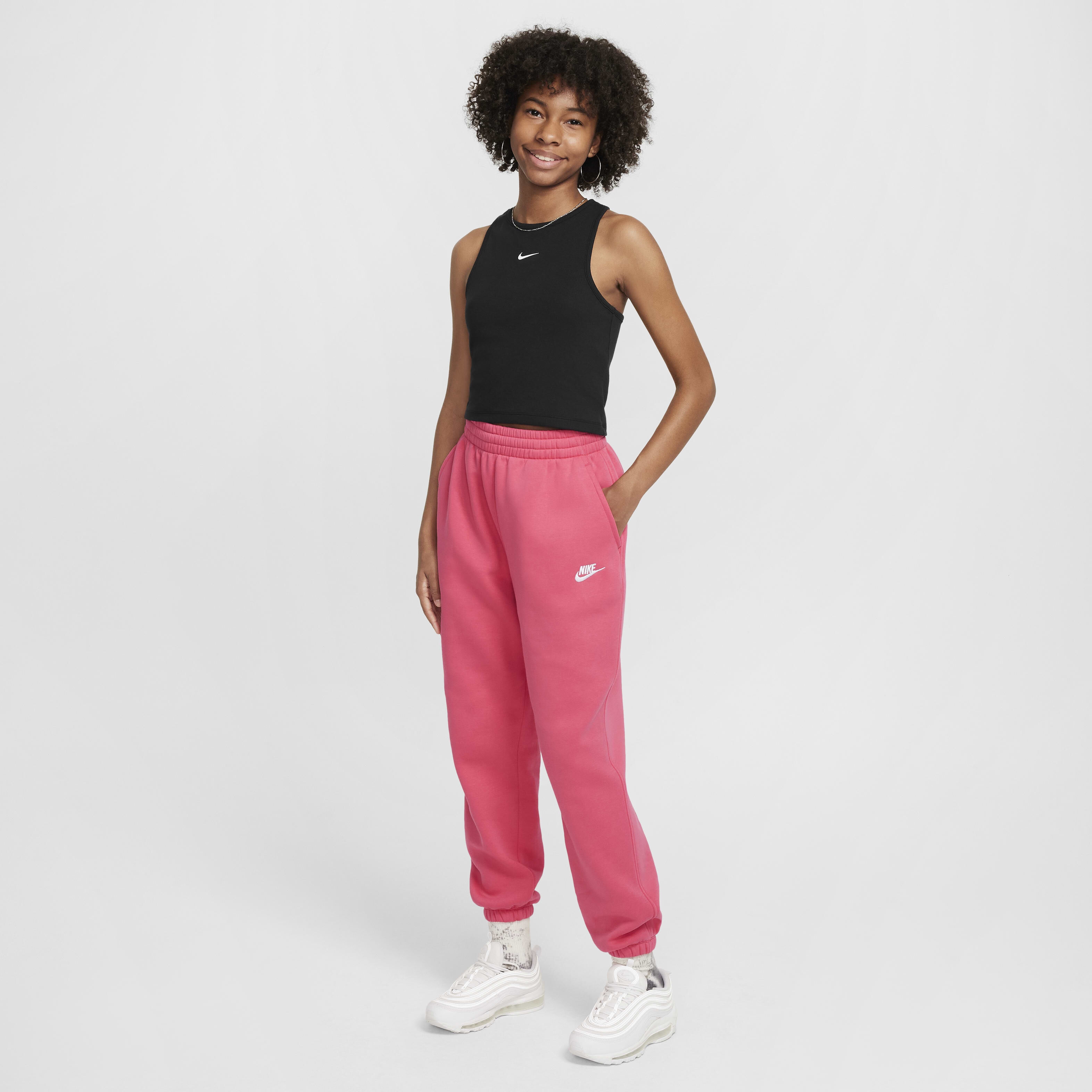 Buy Nike Sportswear Girls Ribbed Tank Top Black Nike Kuwait Official