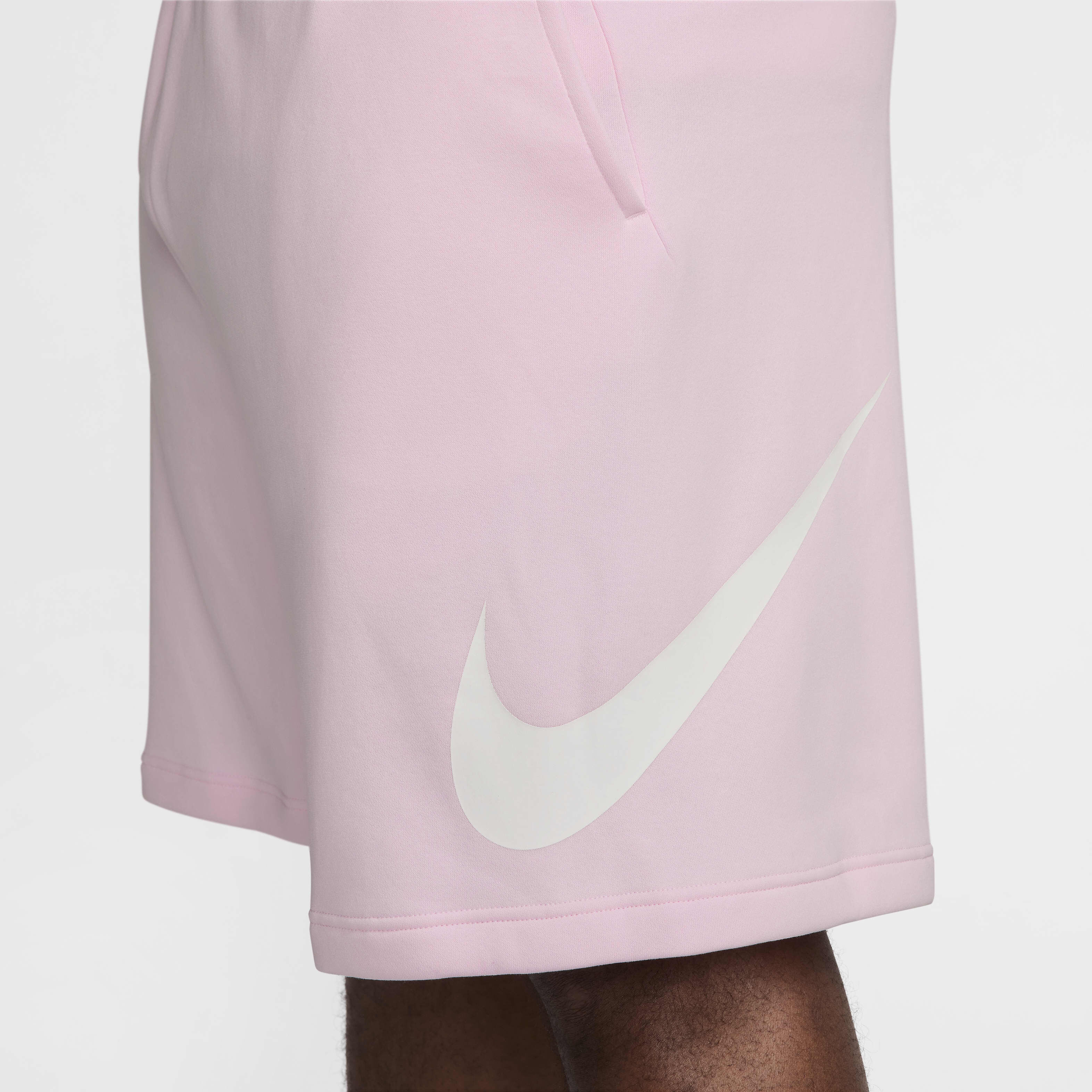 Buy Nike Sportswear Club Men's Graphic Shorts Pink Foam/White