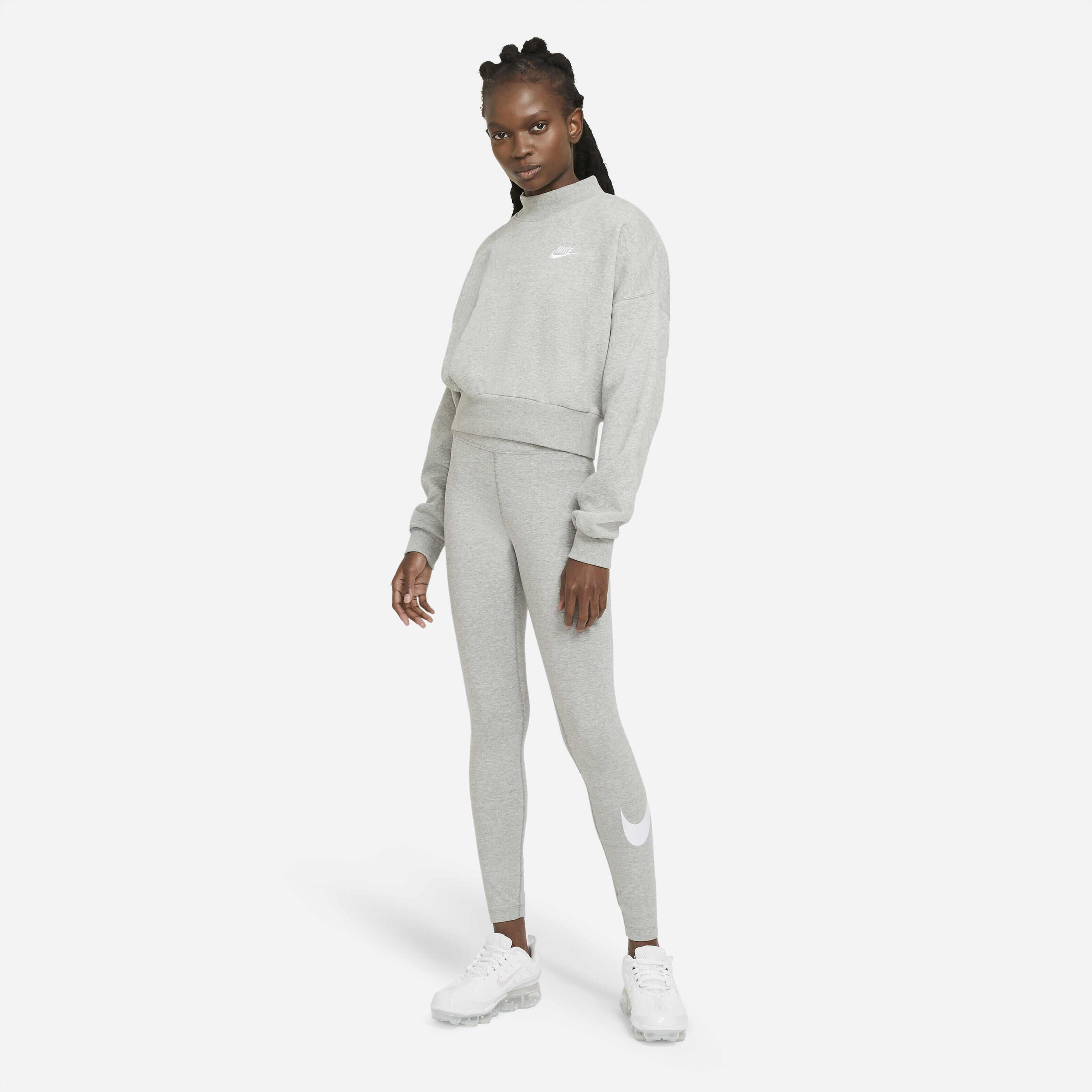 Nike leggings with swoosh on leg online