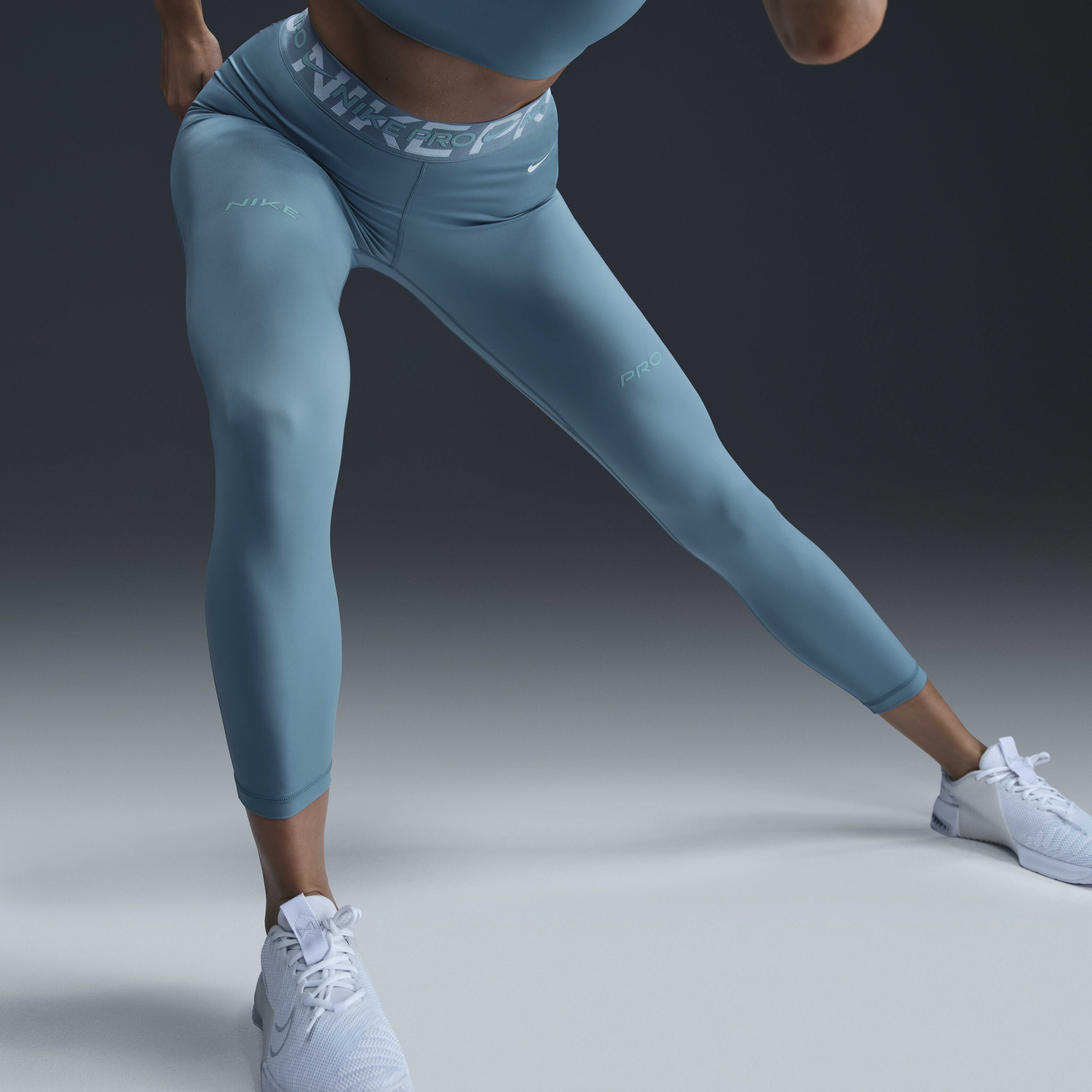 Buy Nike Pro Women s Mid Rise 7 8 Graphic Leggings Nike Kuwait Official
