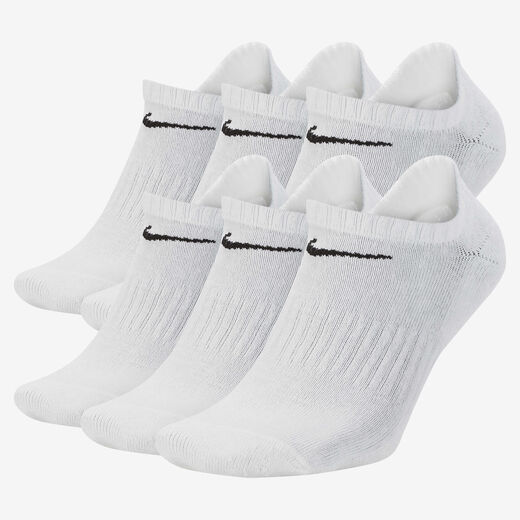 Socks-Nike, Nike Everyday Cushioned, Training No-Show Socks (6 Pairs)