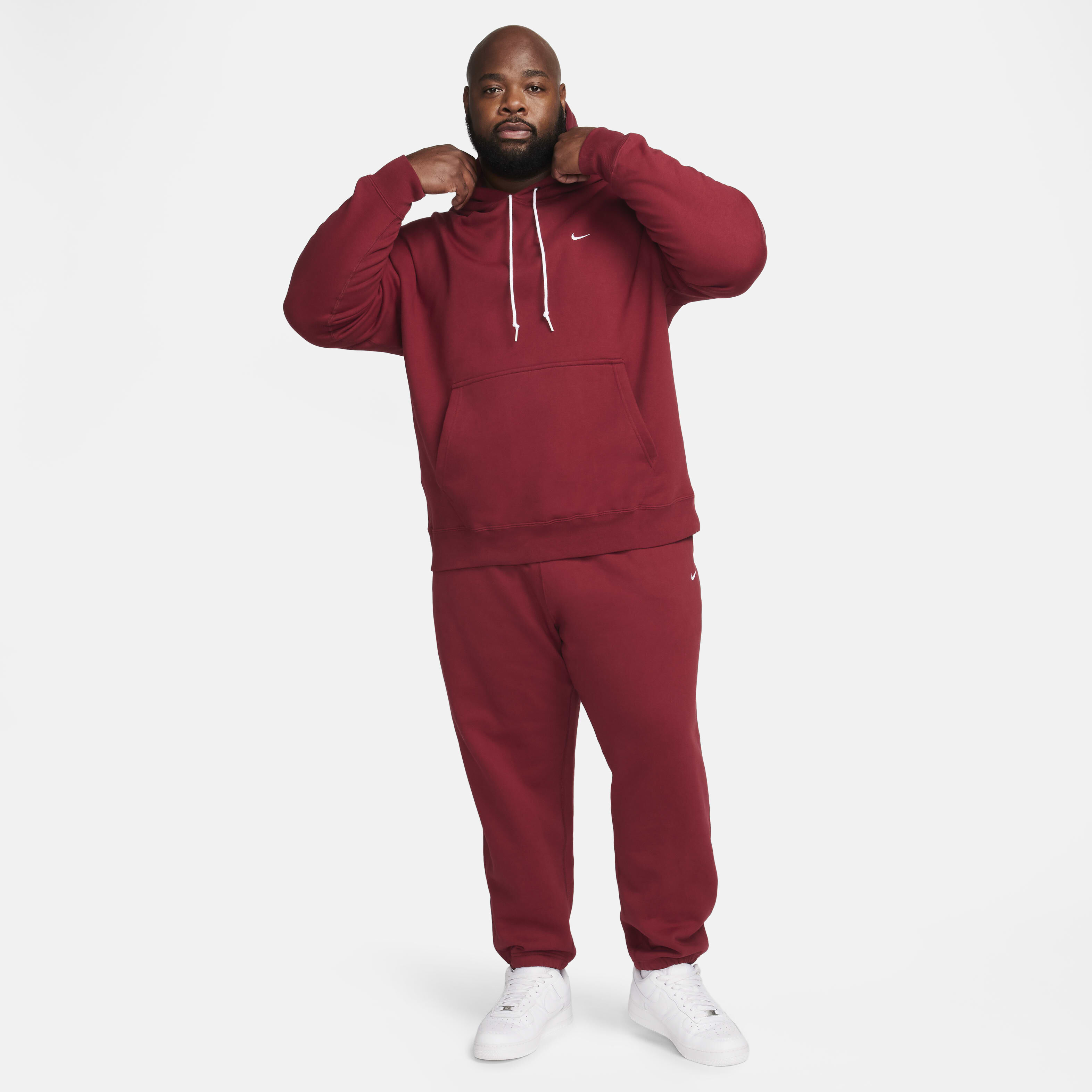 Buy Nike Solo Swoosh Men s Fleece Pullover Hoodie Nike Kuwait Official