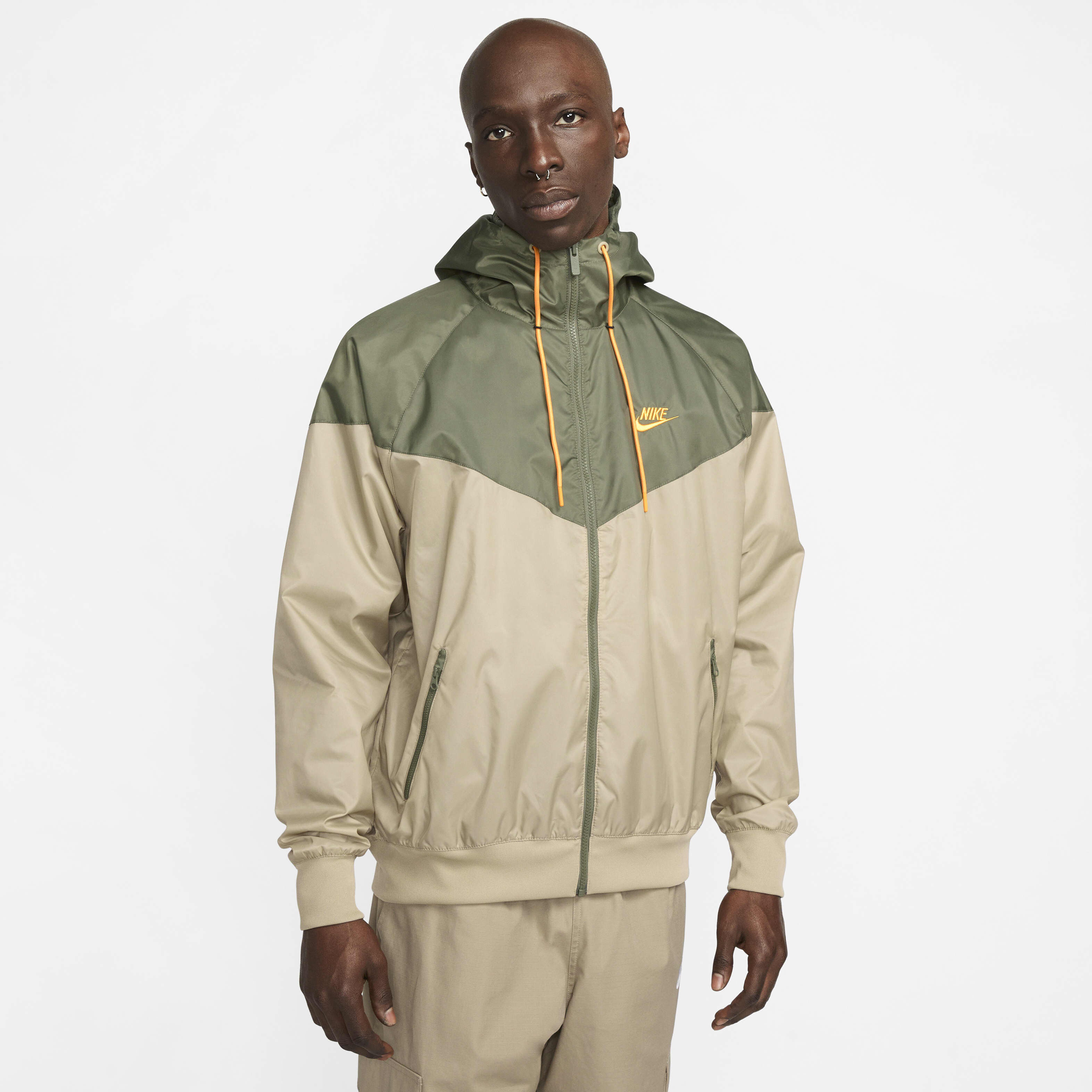 Buy Nike Sportswear Windrunner Men's Hooded Jacket Khaki/Medium