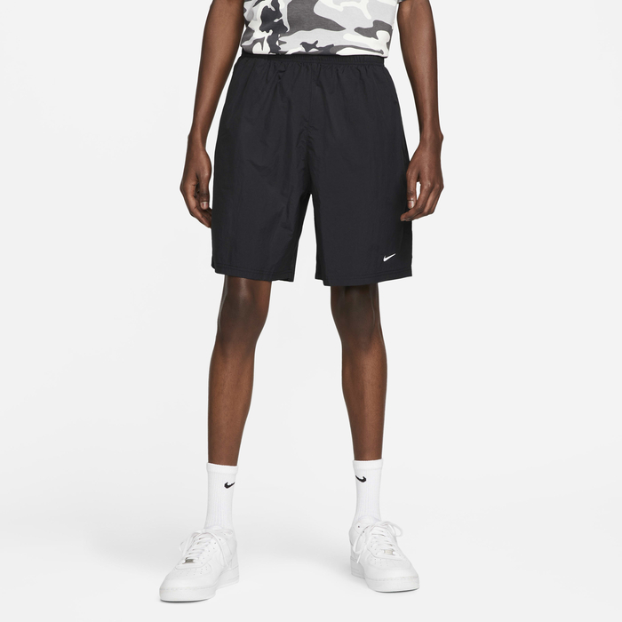 Buy Nike Solo Swoosh Men's Woven Shorts Black/White Nike Kuwait