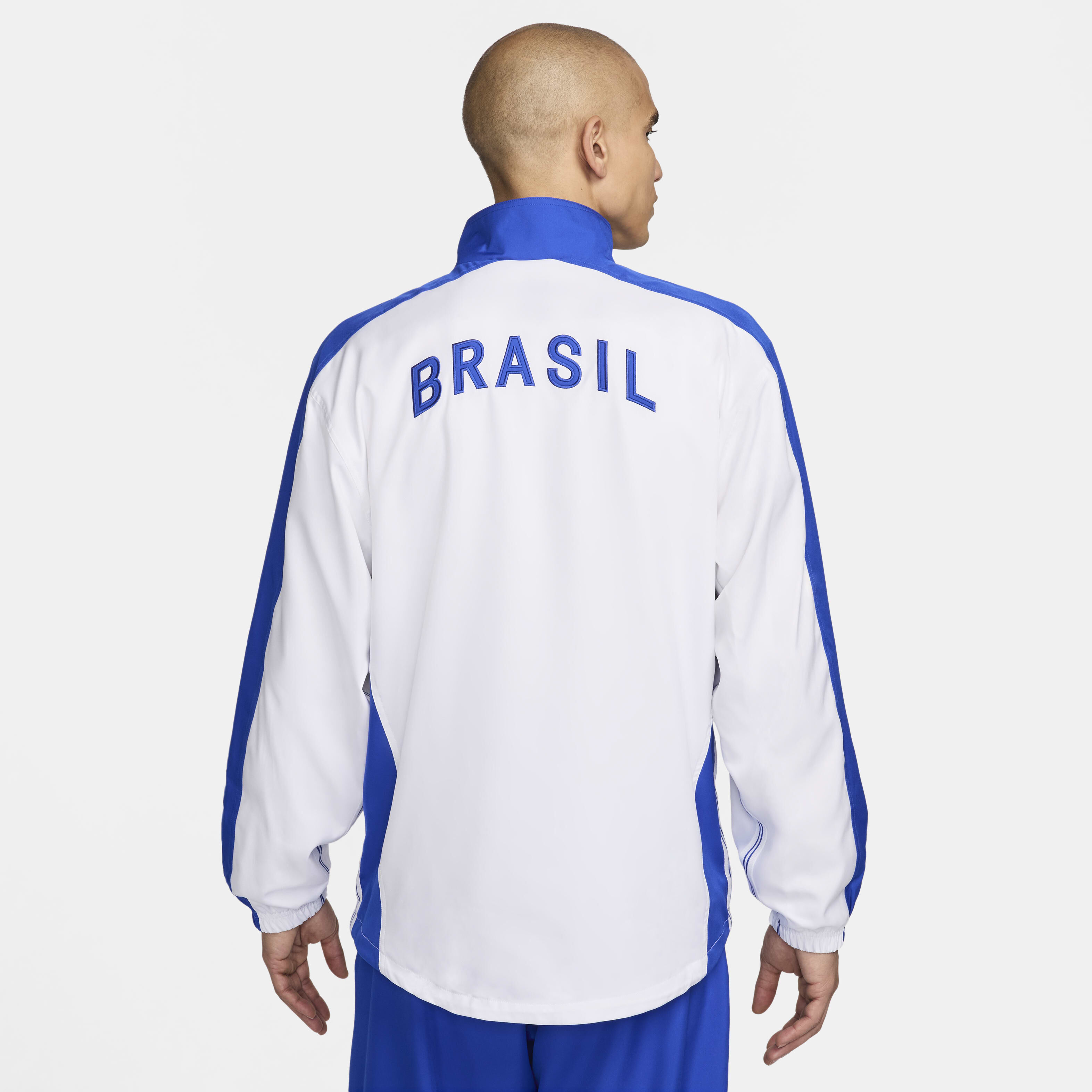 Buy Brazil 1998 Reissue Men's Nike Football Replica Tracksuit Jacket -  White/Lyon Blue/Lyon Blue | Nike Kuwait Official