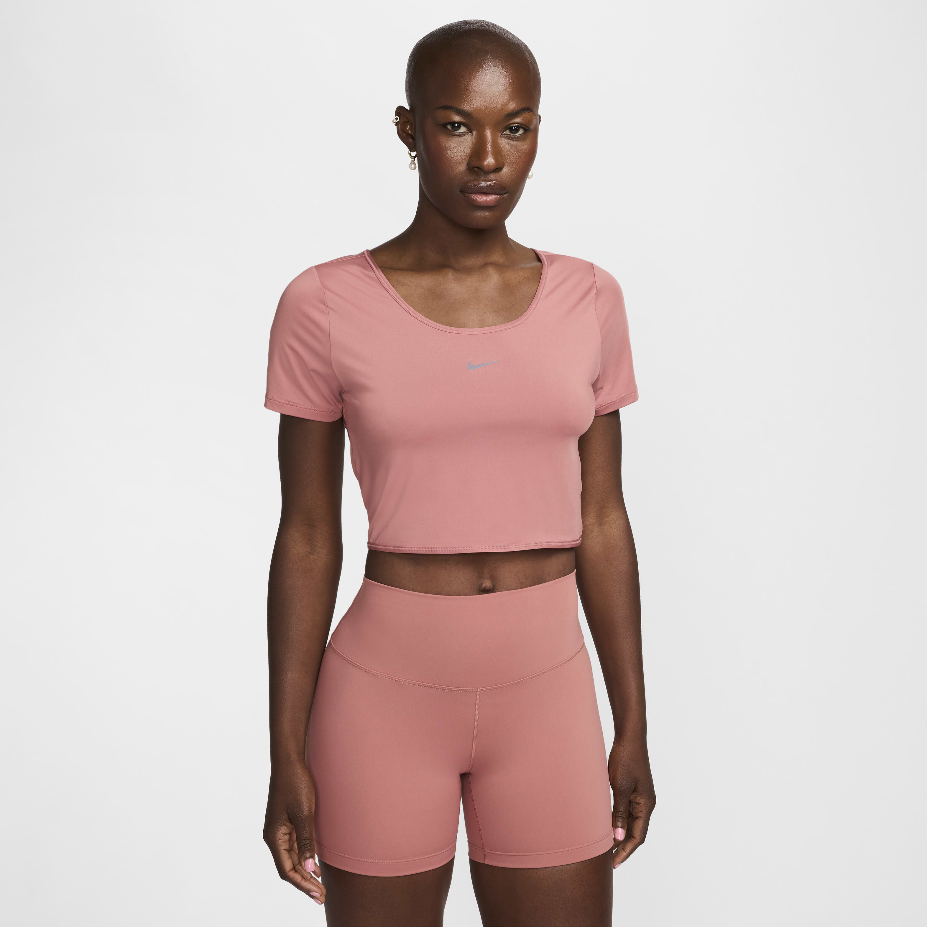 Buy Nike One Classic Women s Dri FIT Short Sleeve Cropped Twist Top Nike Kuwait Official