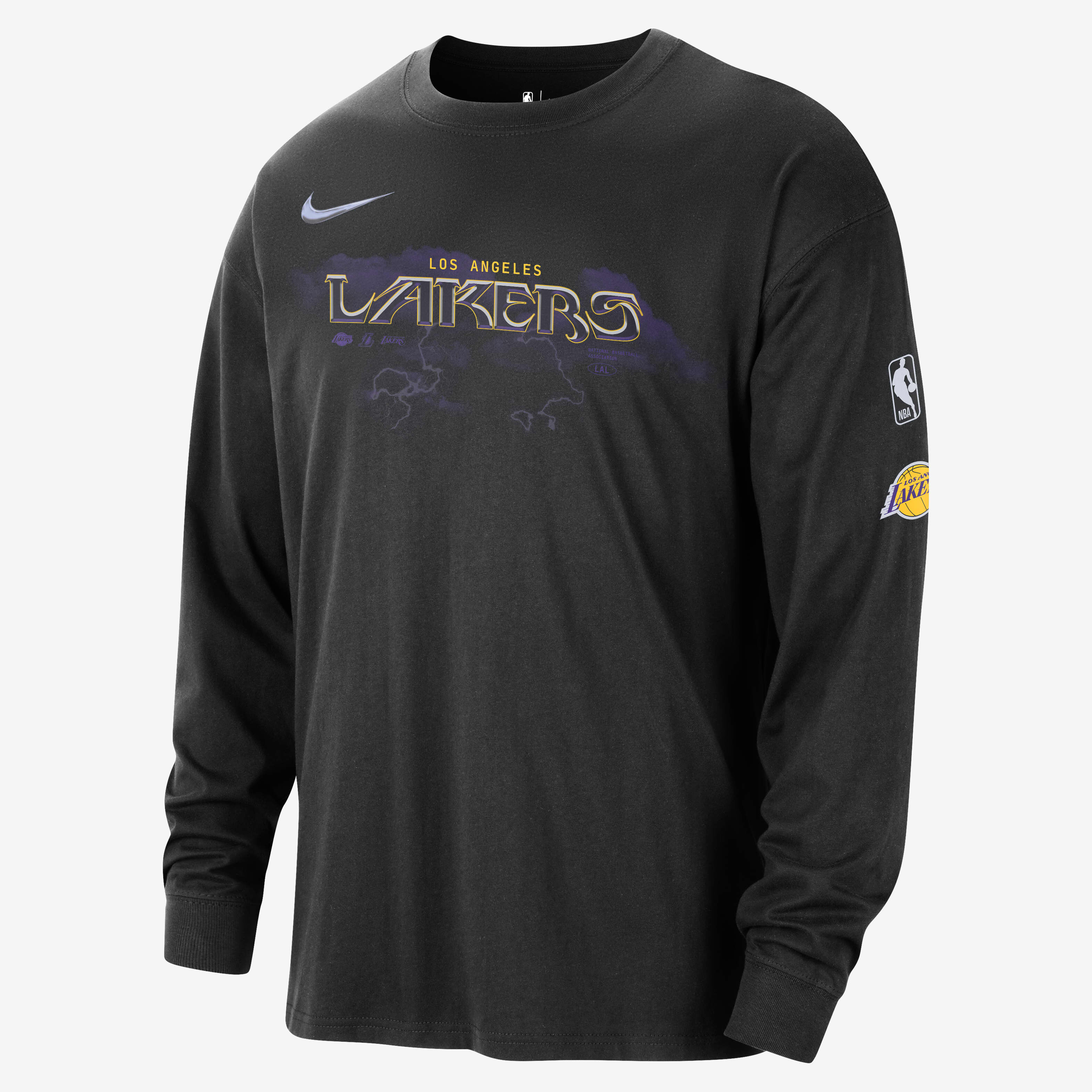 lakers long sleeve nike