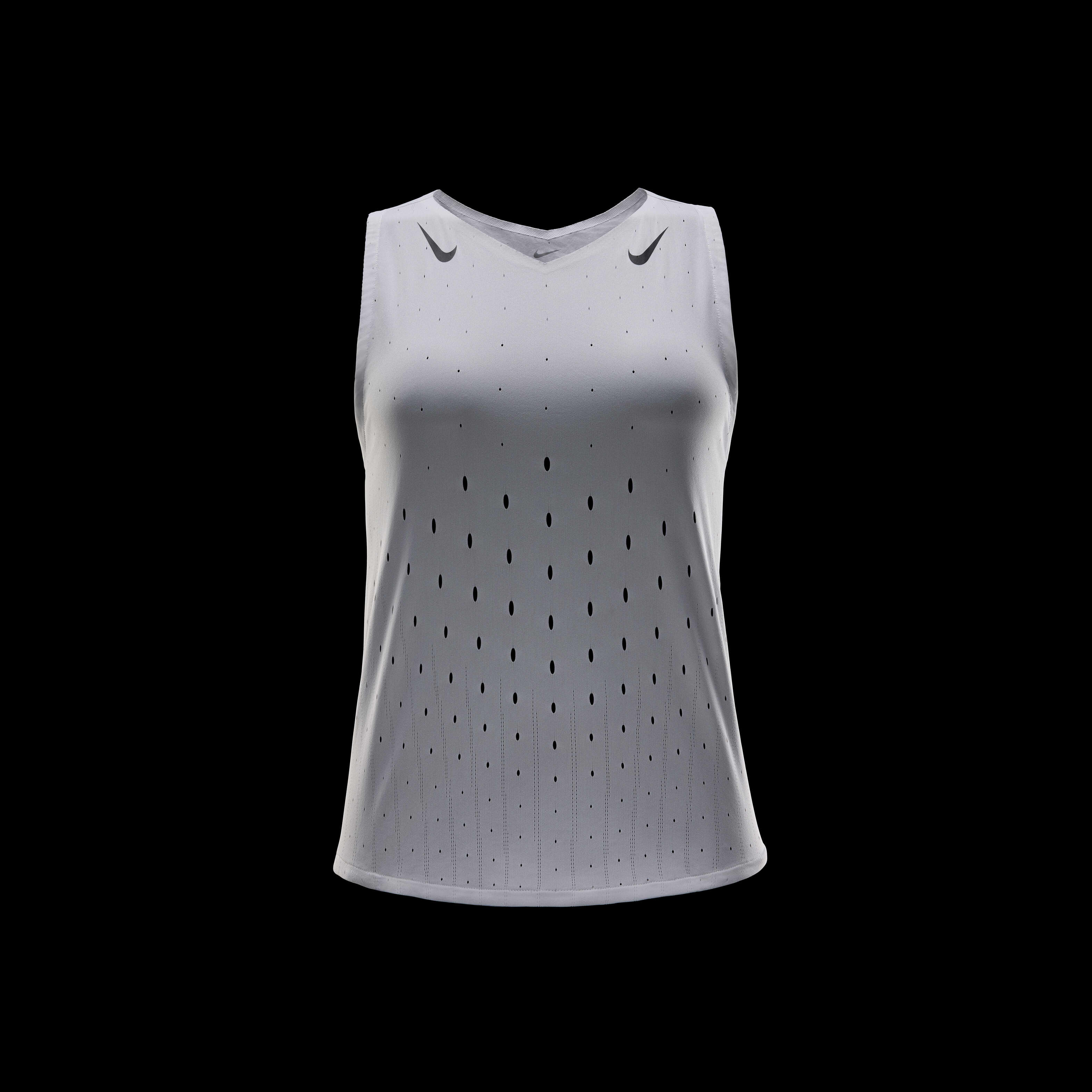 Buy Nike AeroSwift Women s Dri FIT ADV Running Vest White Black Black Nike Kuwait Official