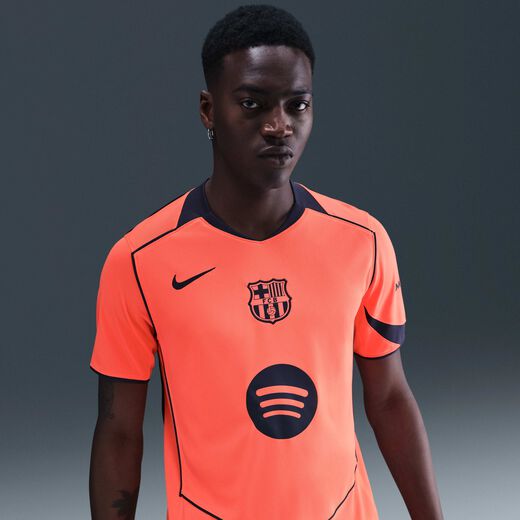 Men's Jerseys & Kits-Nike, F.C. Barcelona 2025/26 Stadium Third, Men's Nike Dri-FIT Total 90 Football Replica Shirt
