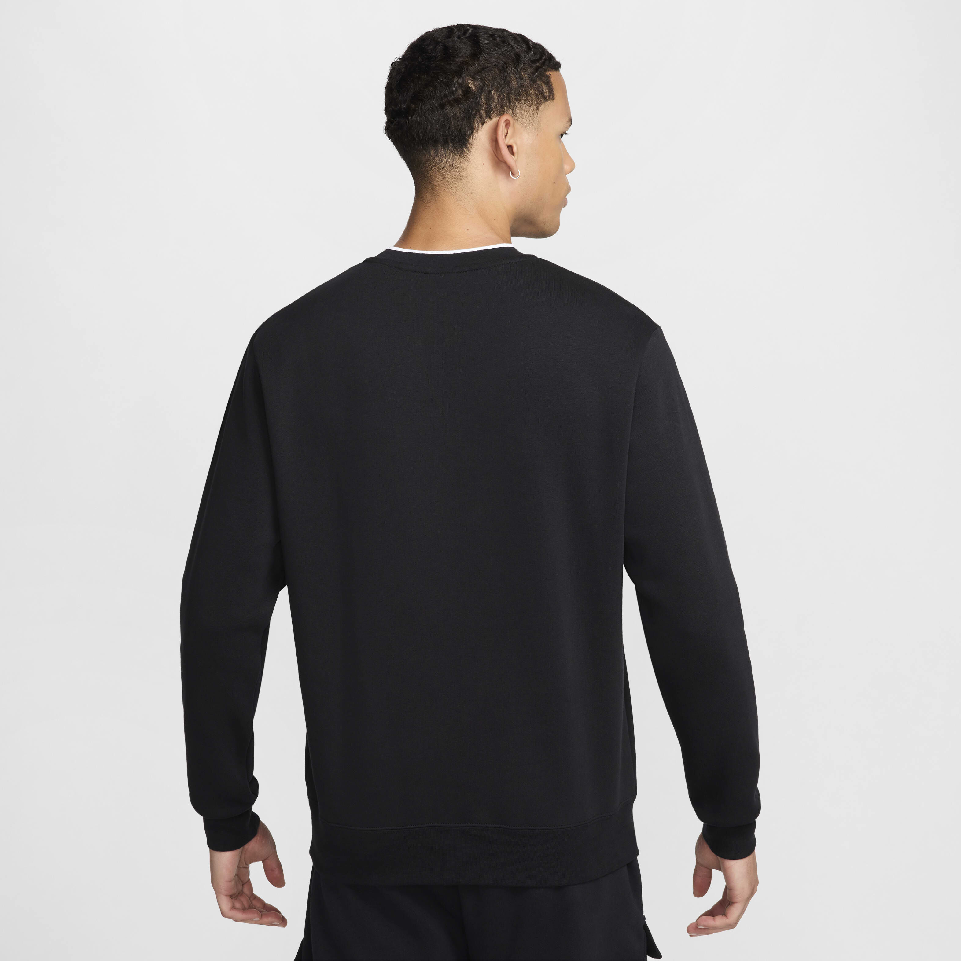Buy Nike Air Men's Fleece Crew-Neck Sweatshirt - Black