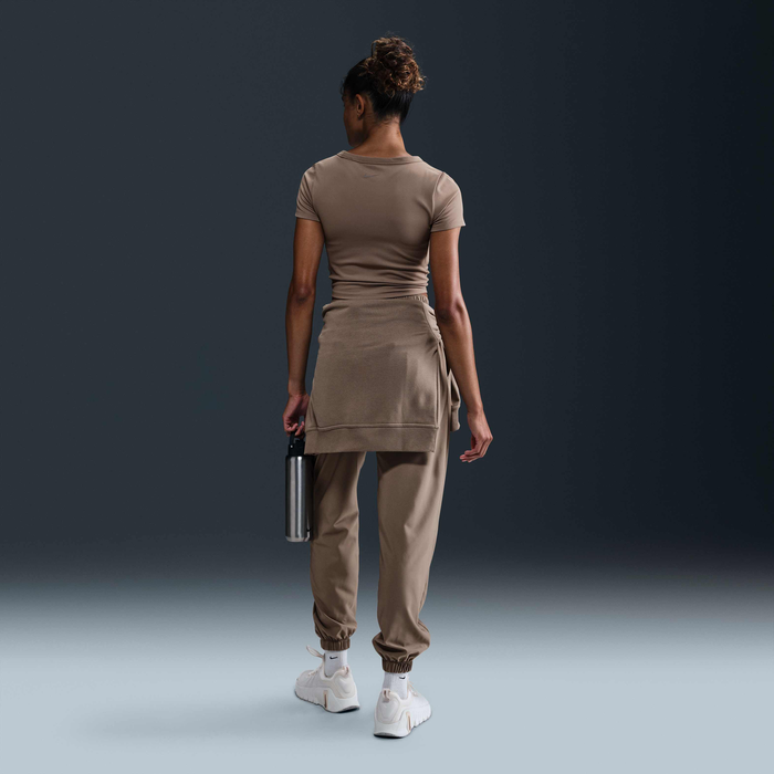 ★ Nike★ One-Piece Dry Fit Short Sleeve Crop Top W Mink Br Buy Nike One Fitted Women's Dri-FIT Short-Sleeve Cropped Top