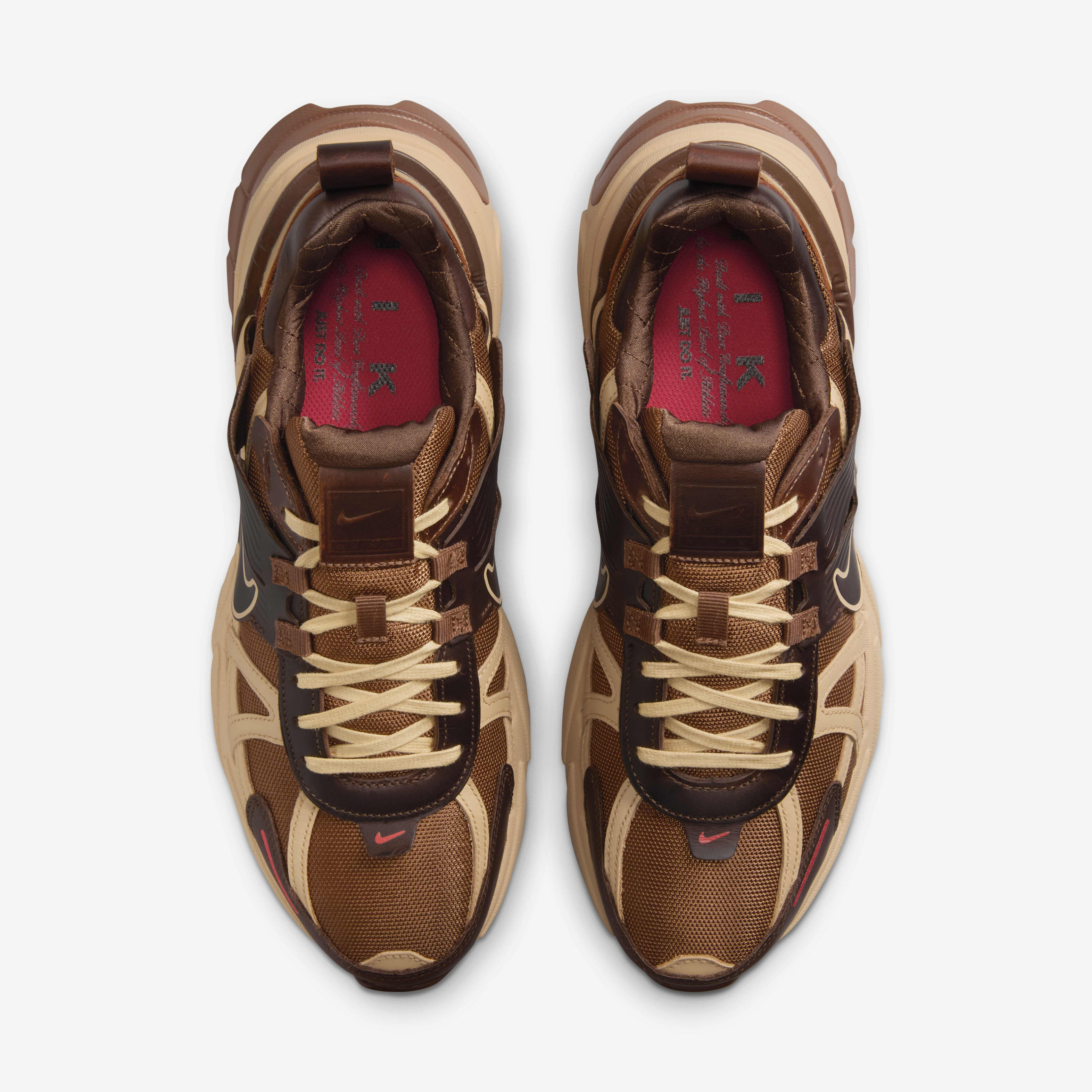 Buy Nike V2K Run Shoes - Light British Tan/Sesame/Picante Red