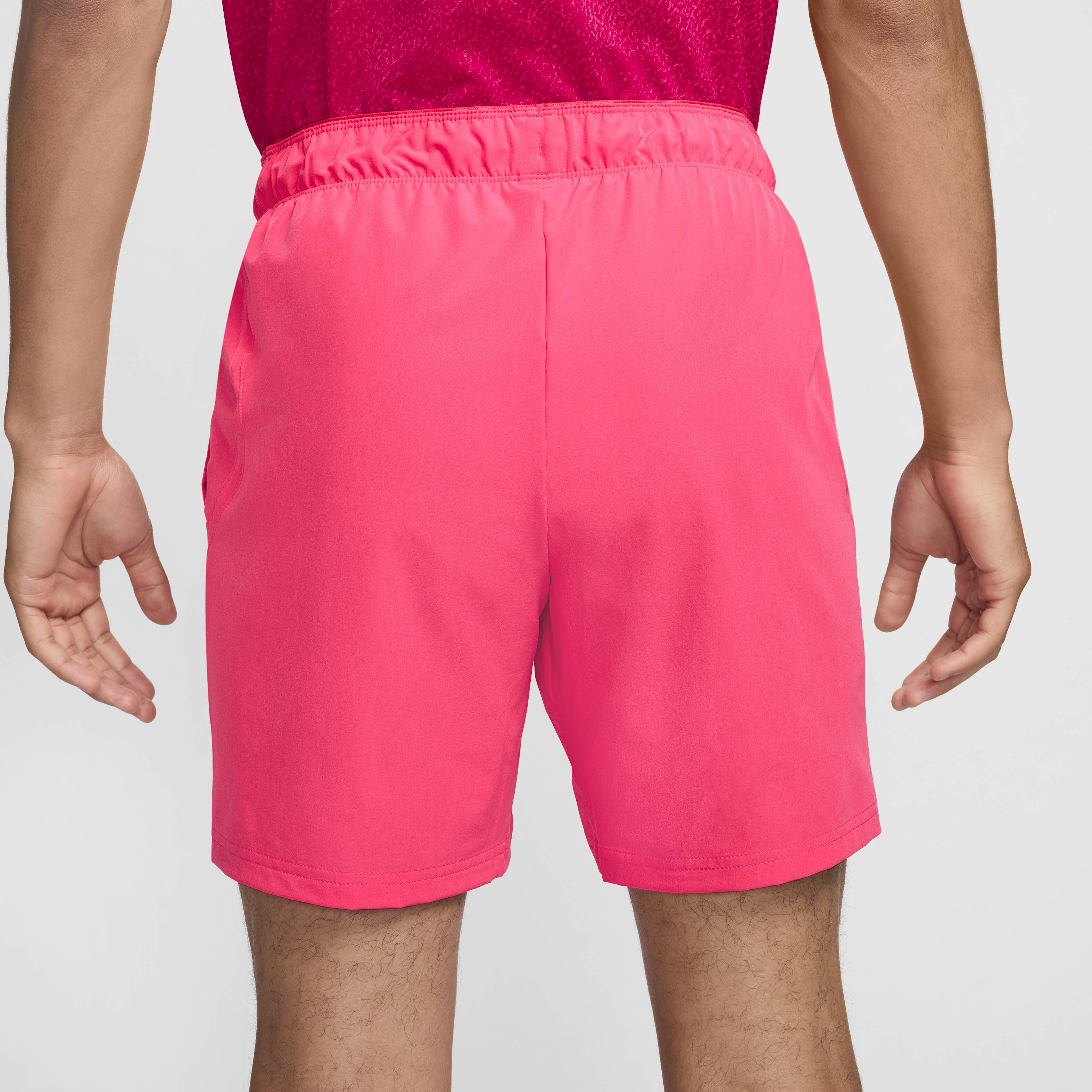 Buy NikeCourt Advantage Men s Dri FIT 18cm approx. Tennis Shorts Aster Pink Black Nike Kuwait Official