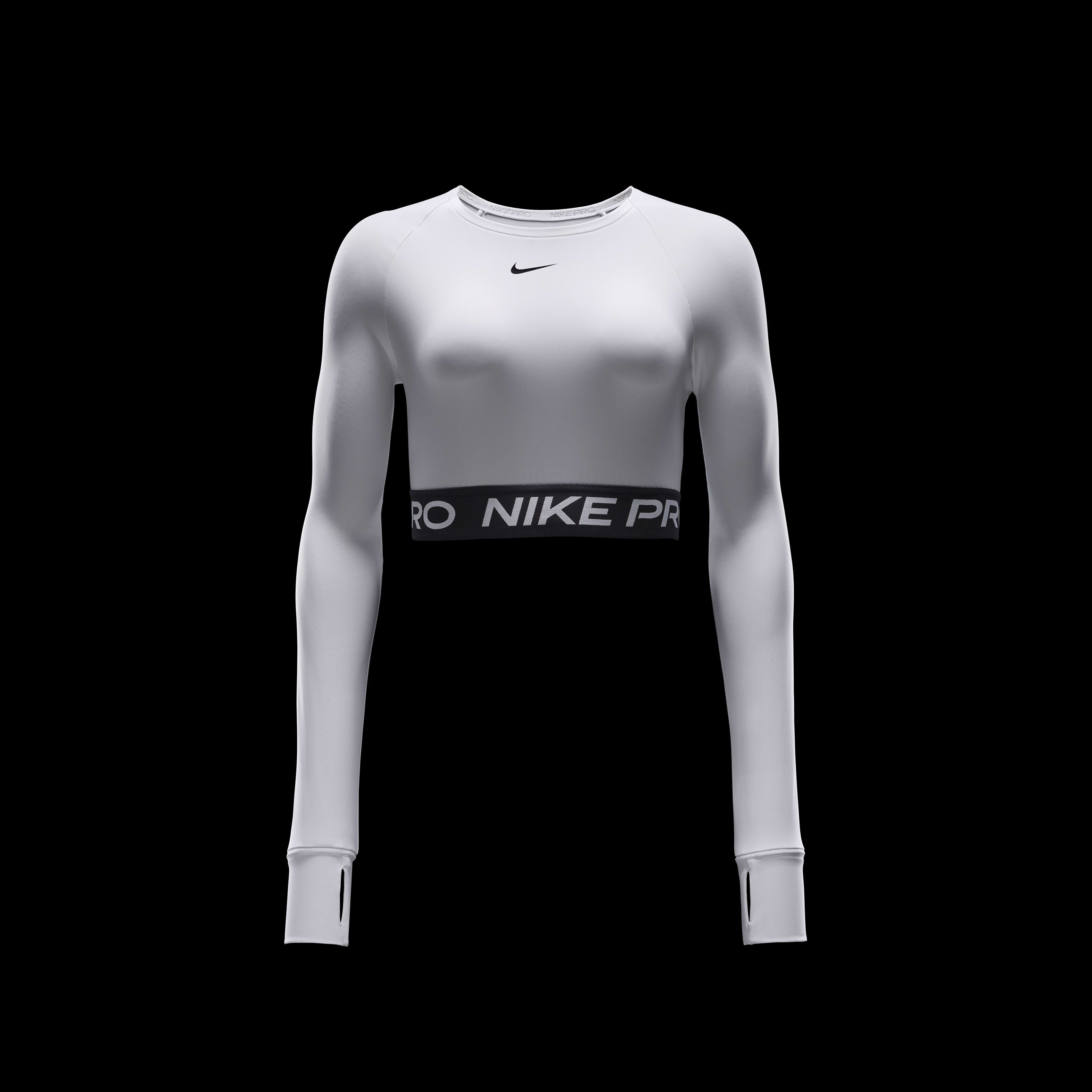 Nike white crop clearance