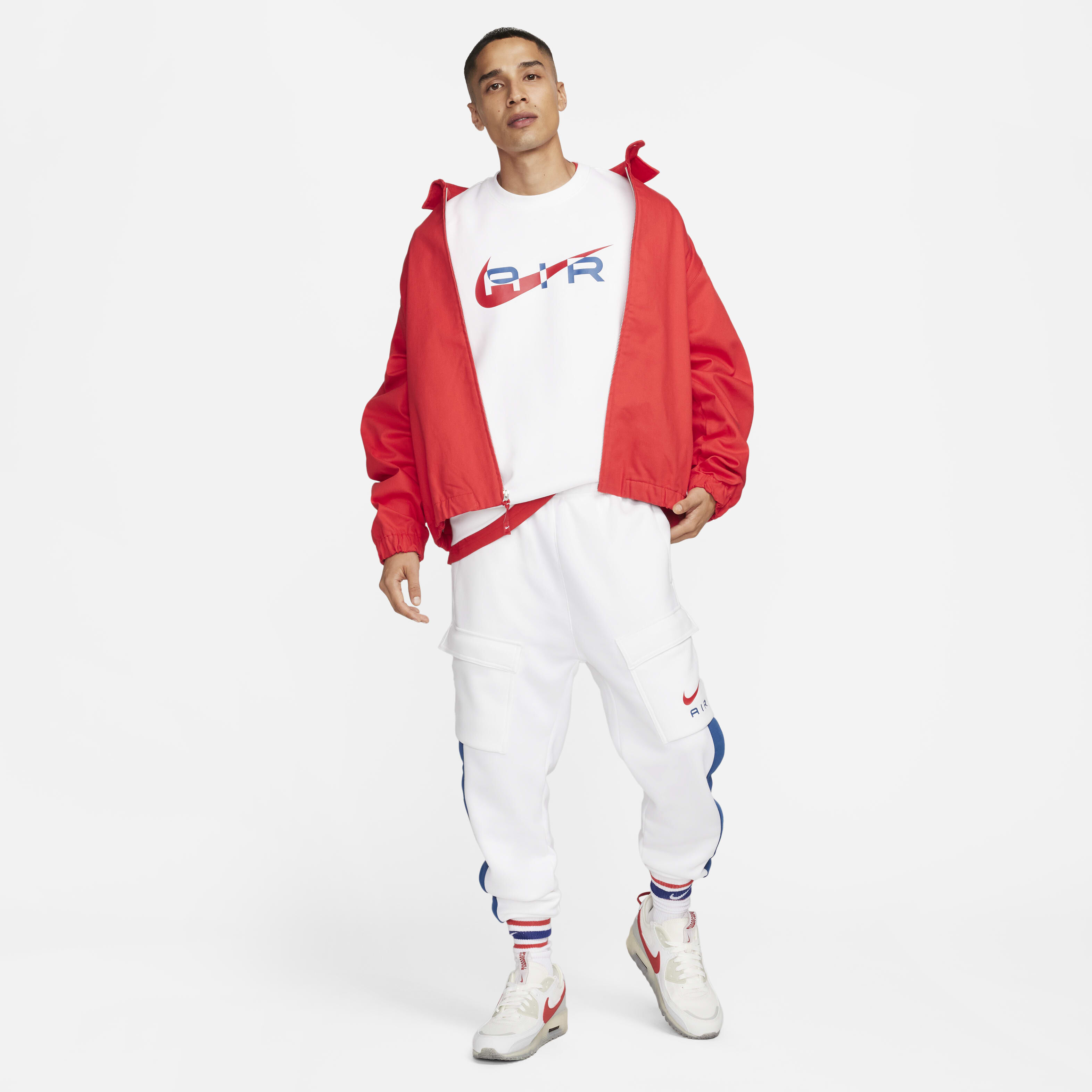 Buy Nike Air Men s Fleece Crew Neck Sweatshirt Nike Kuwait Official