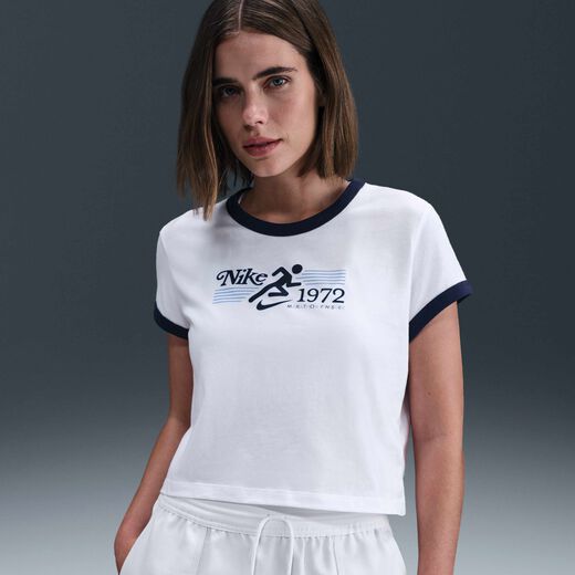 Women's Graphic T Shirts-Nike, Nike Sportswear, Women's Ringer T-Shirt
