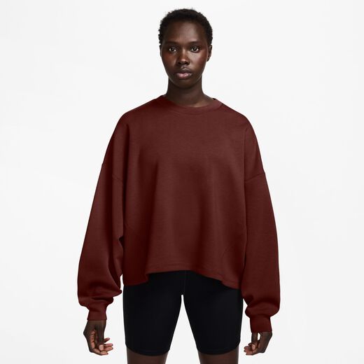 24.7-Nike, Nike 24.7 ImpossiblySoft, Women's Dri-FIT Oversized Crew-Neck Top