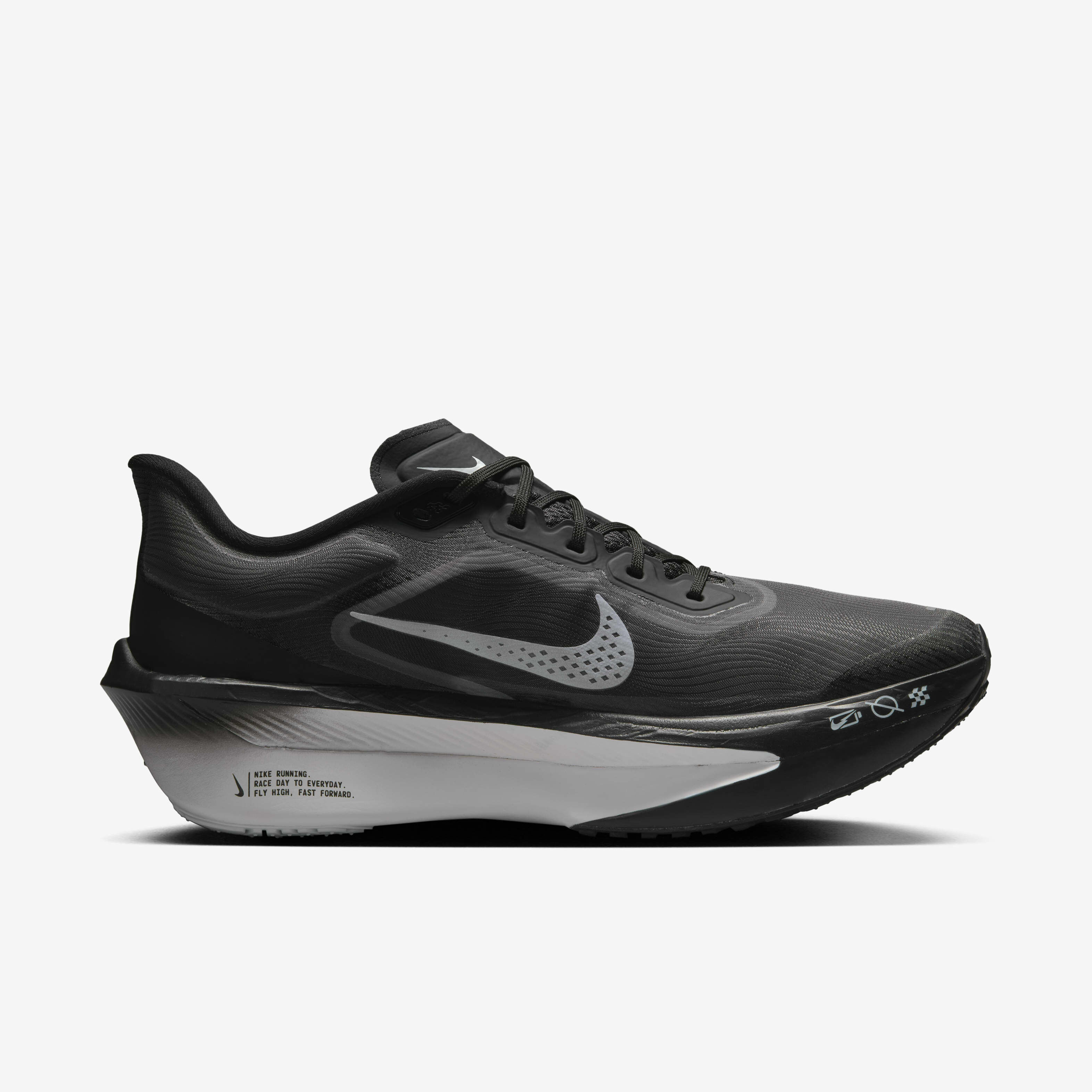 Buy Nike Zoom Fly 6 Men s Road Racing Shoes Black Light Smoke Grey White Nike Kuwait Official