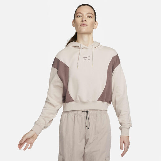 Hoodies & Sweatshirts-Nike, Nike Air, Women's Oversized Crop Fleece Hoodie