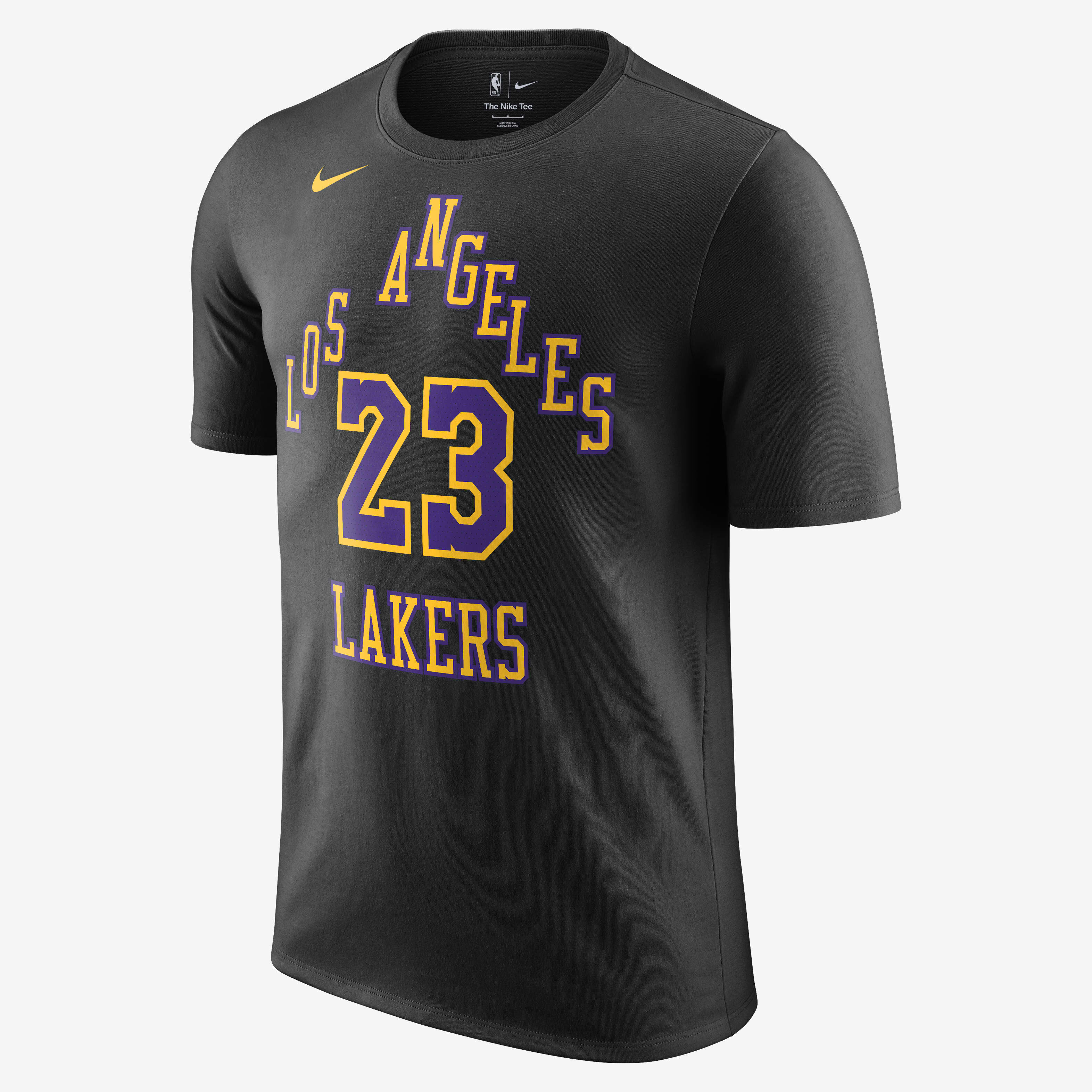 Buy LeBron James Los Angeles Lakers City Edition Men's Nike NBA T