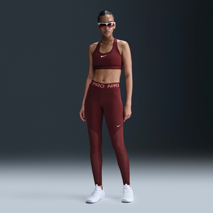 Buy Nike Pro Women's Mid-Rise Full-Length Mesh-Panelled Leggings