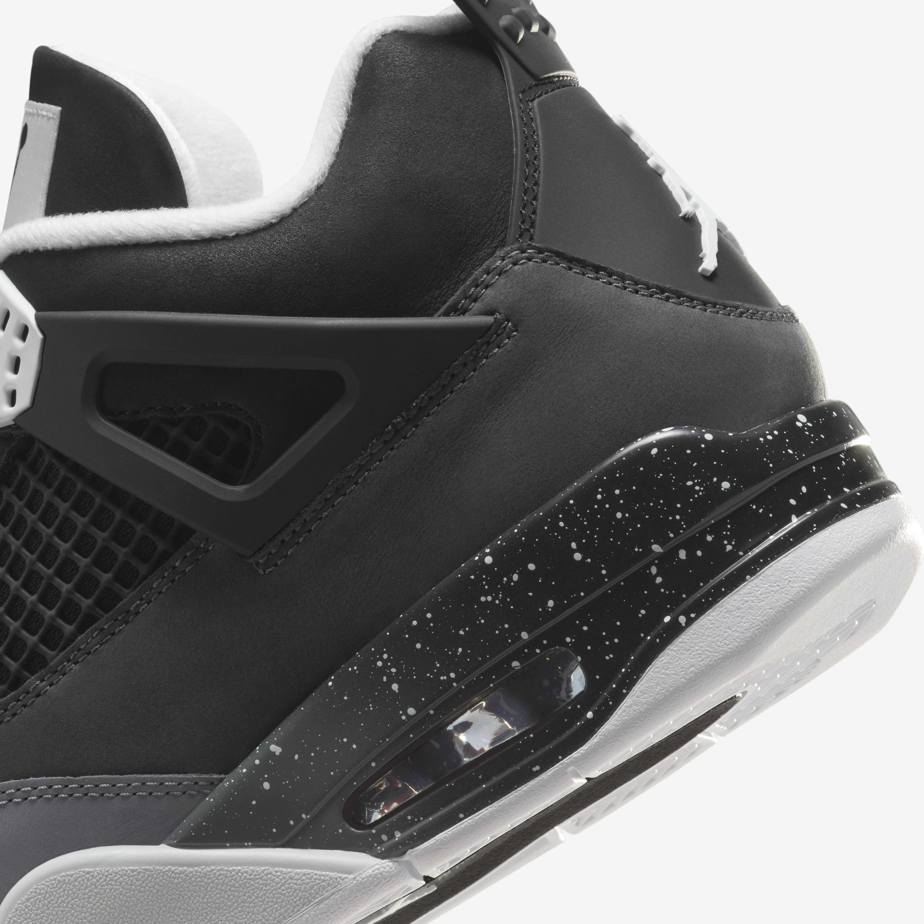 Jordan retro 4 black and grey top