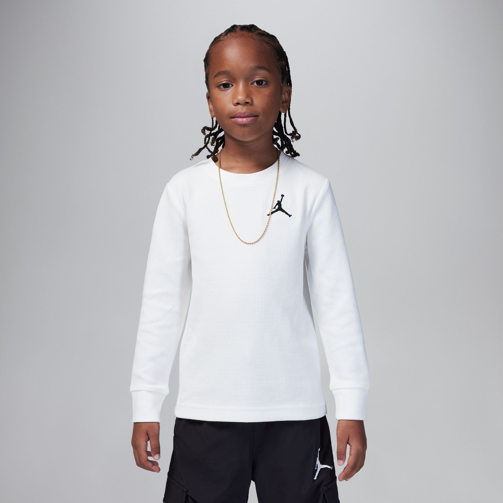 Jordan MJ Essentials Waffle Knit Long Sleeve Tee image number 0