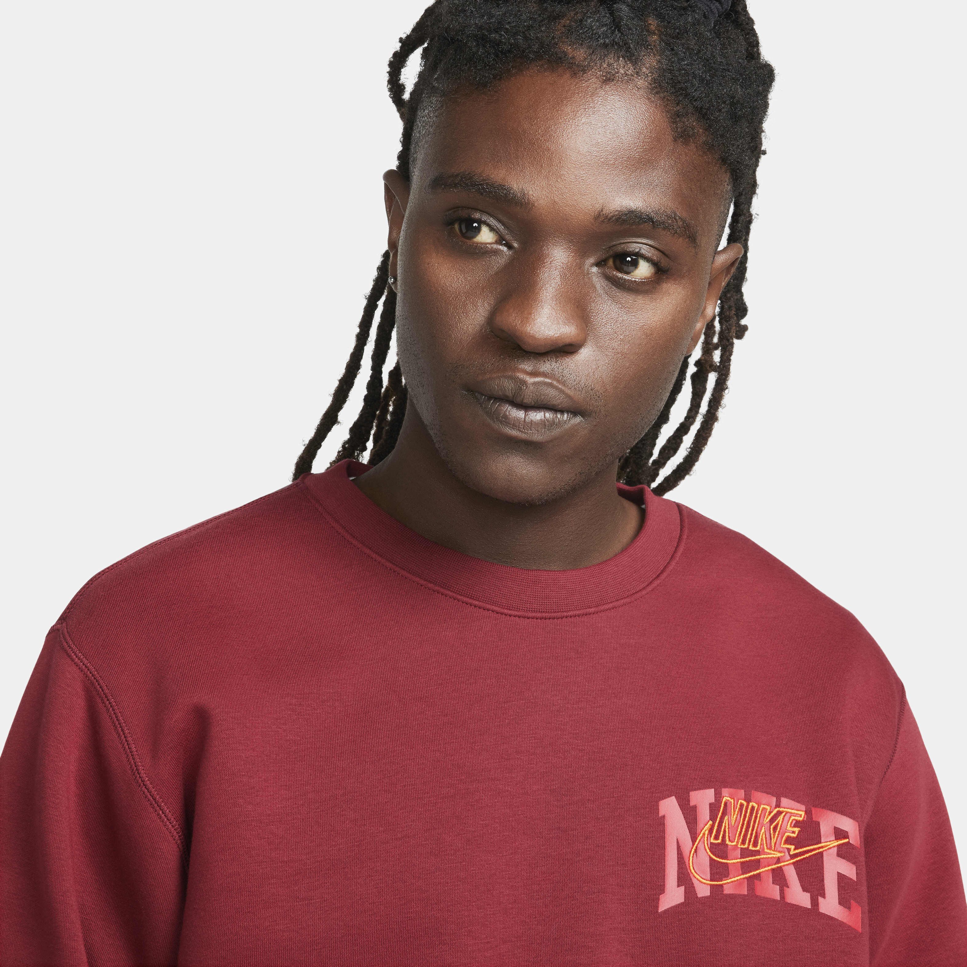 Nike air fleece long sleeve crew online