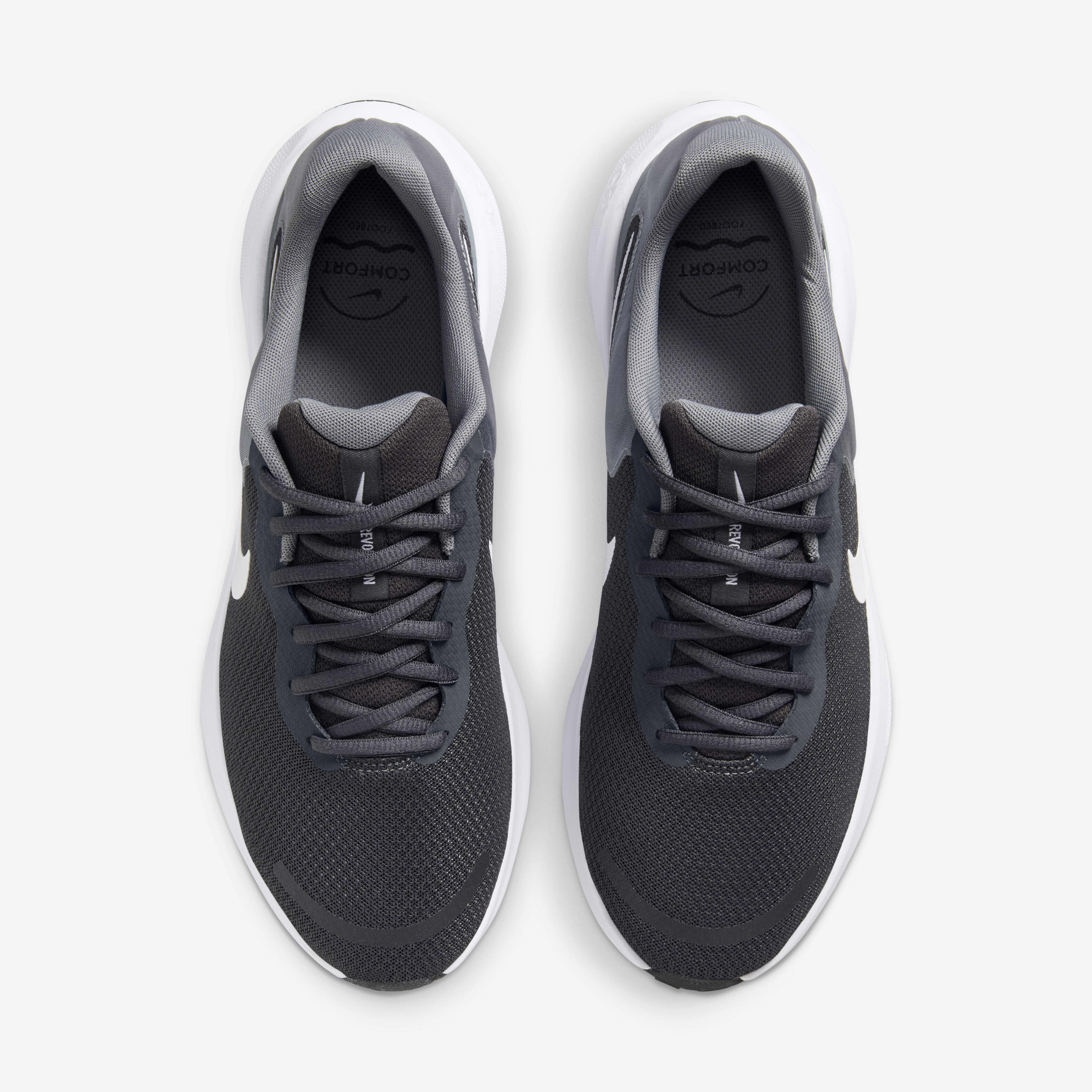 Buy Nike Revolution 7 Men s Road Running Shoes Anthracite Cool Grey Black White Nike Kuwait Official