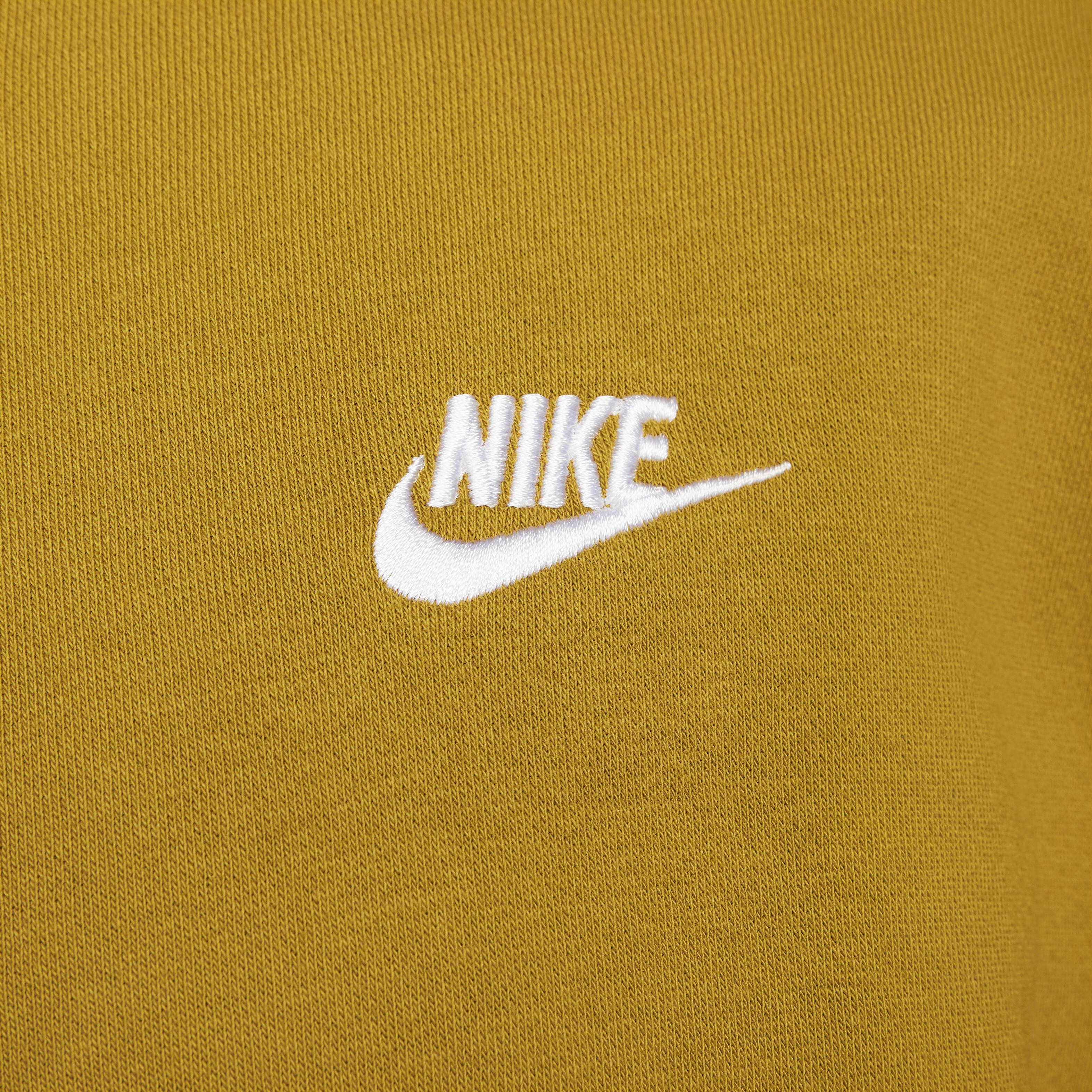 Nike club hoodie yellow cheap